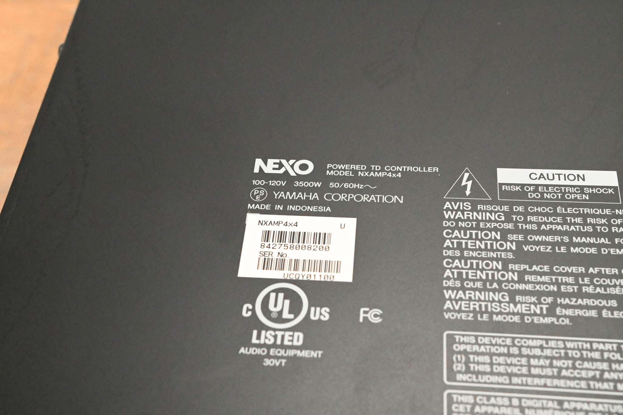 NEXO NXAMP4x4 4-CH Power Amp and Loudspeaker Controller (NO POWER CABLE)