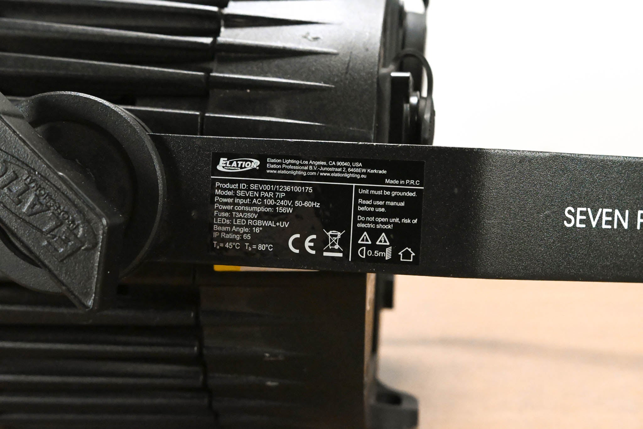 Elation SEVEN PAR 7IP 7-Color LED Par Wash Light (NO POWER CABLE)