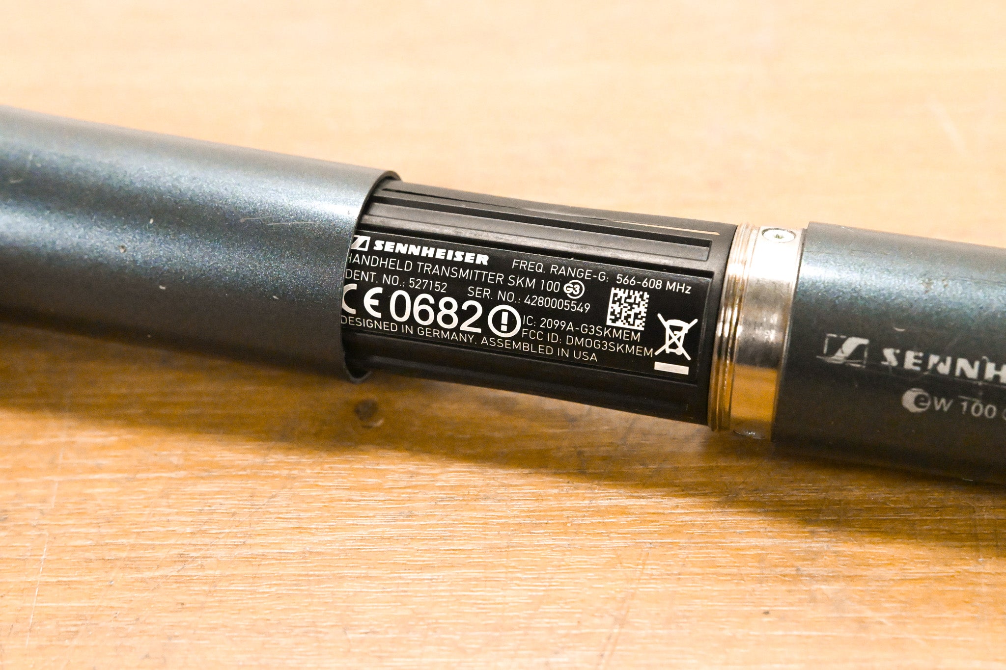 Sennheiser SKM 100 G3 Wireless Handheld Transmitter G Range: 566-608 MHz