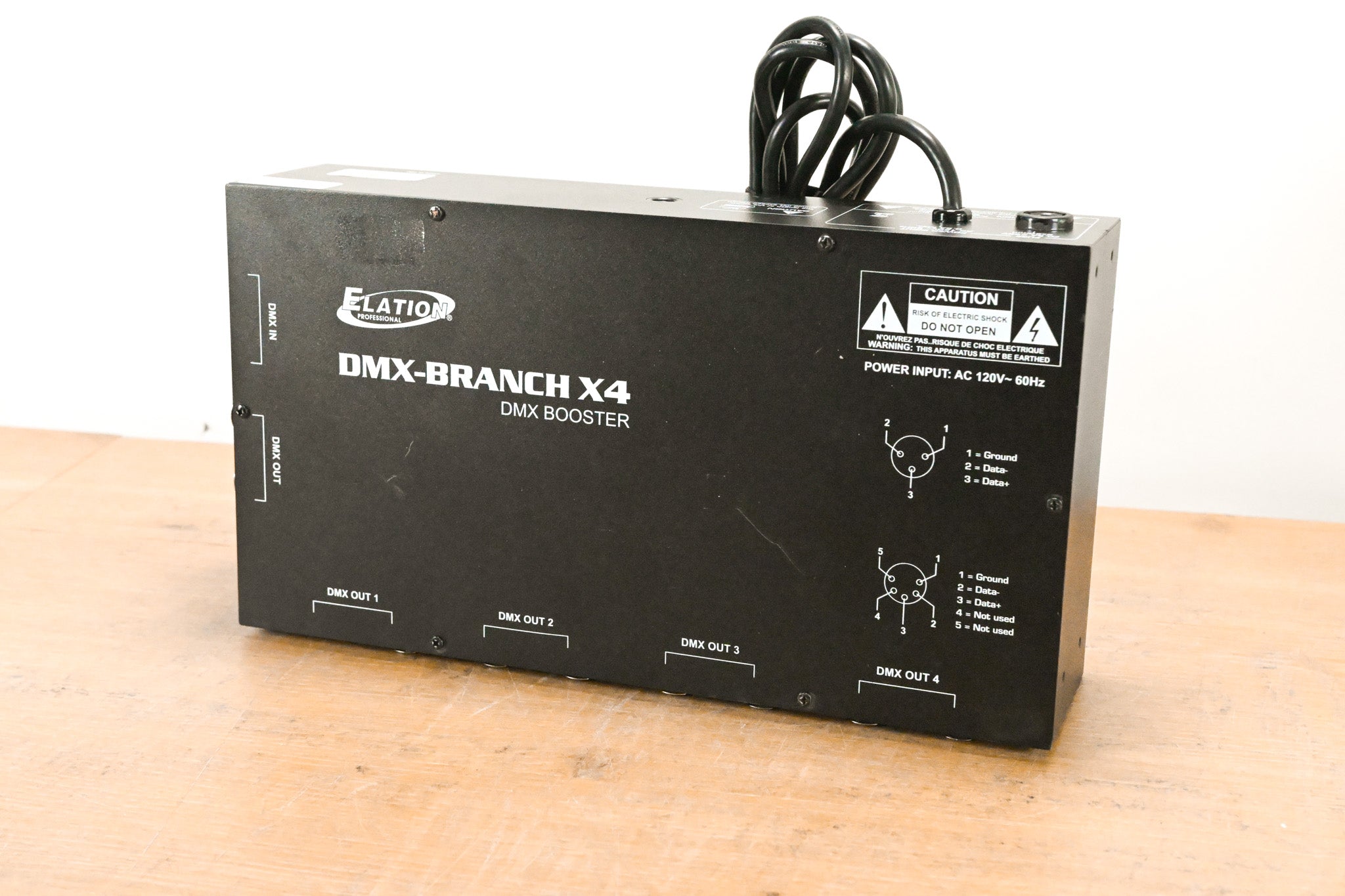 Elation DMX-Branch/4 4-Way 3-pin and 5-pin DMX Distributor