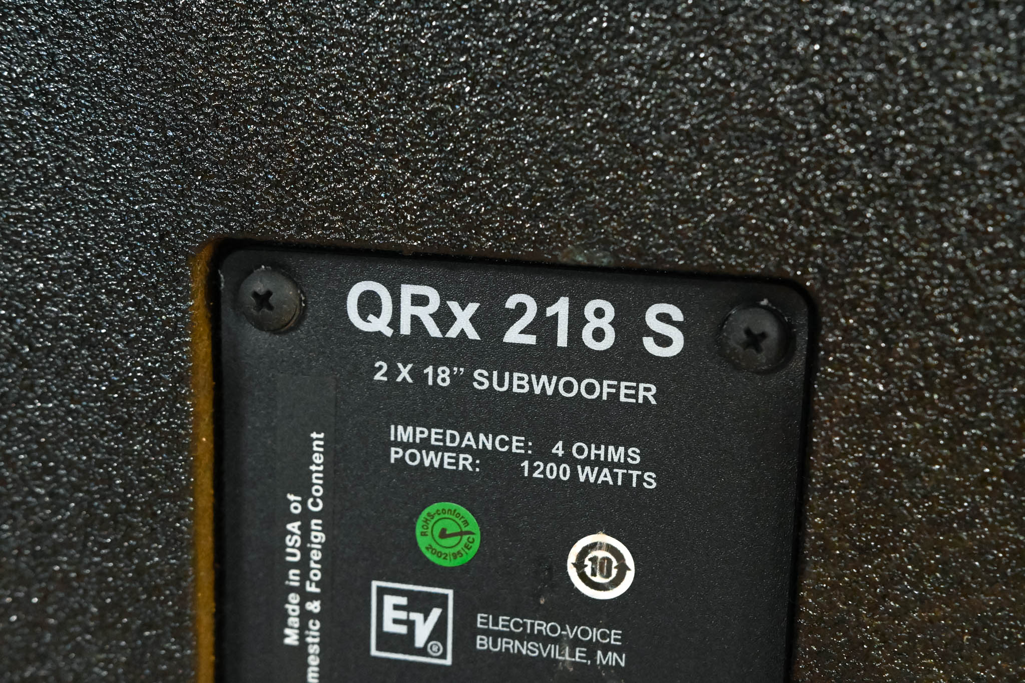 Electro-Voice (EV) QRx 218S Compact Dual 18" Subwoofer