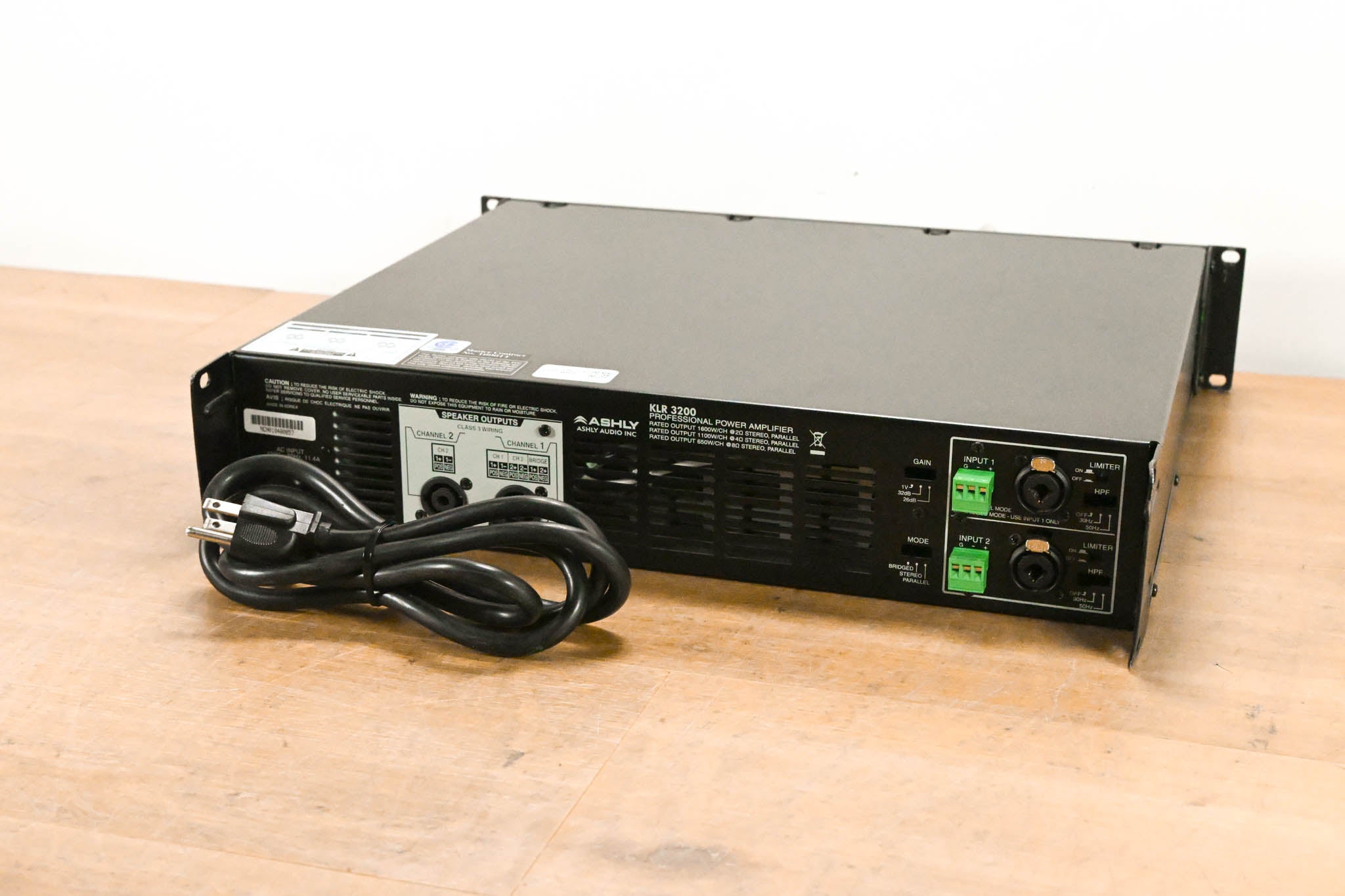 Ashly KLR-3200 Dual-Channel 1,600W Power Amplifier