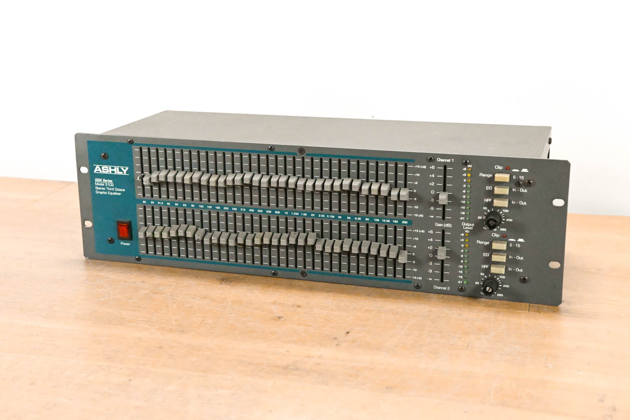 Ashly GQX-3102 2-Channel 31-Band Graphic Equalizer