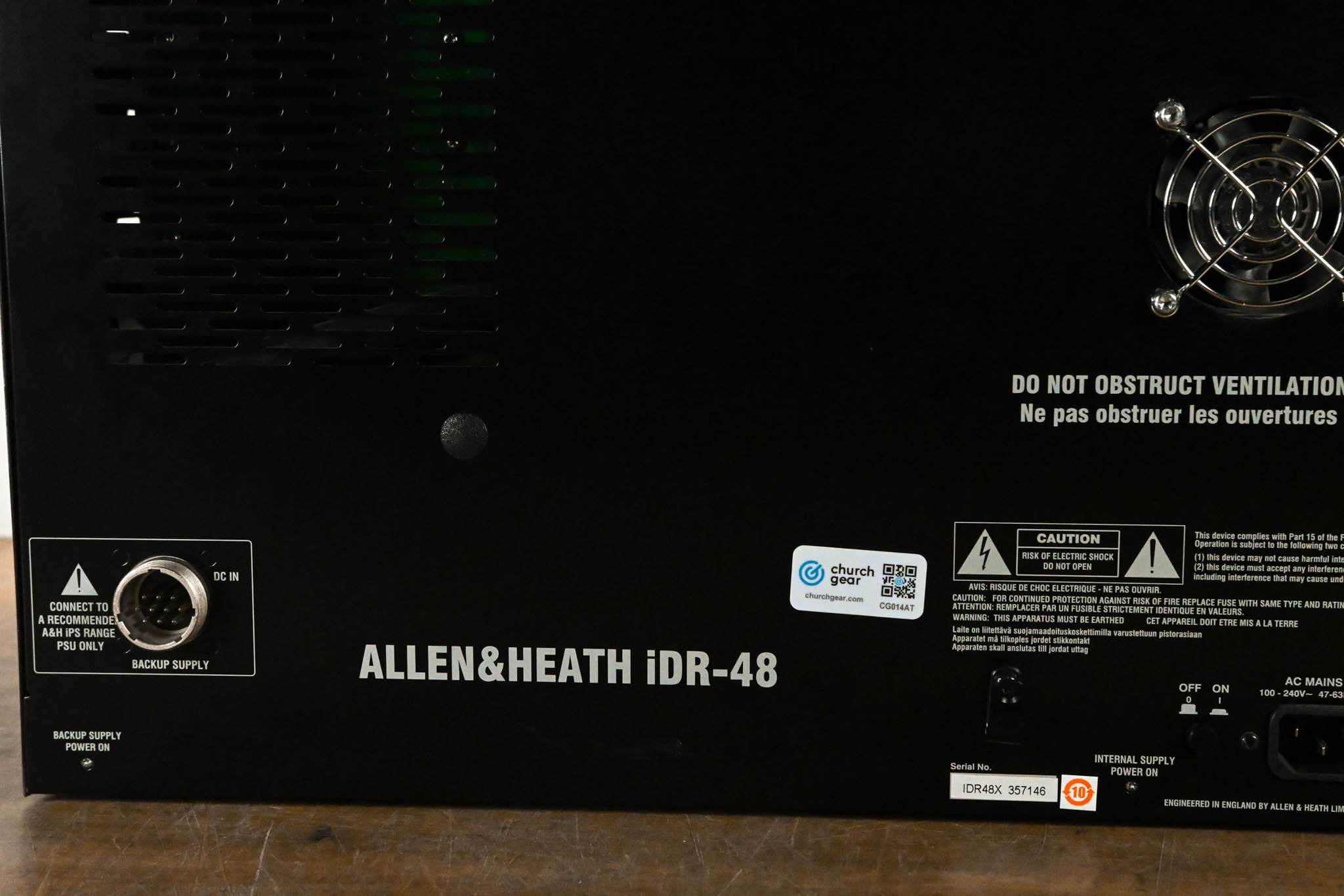 Allen & Heath iDR-48 48-In, 24-Out Audio Stage Box