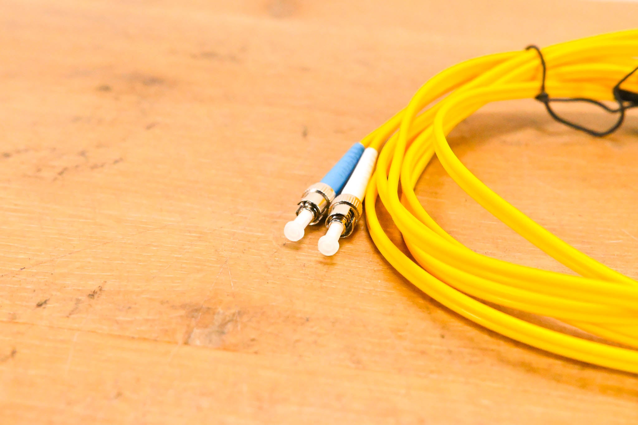 Unbranded SC-ST Duplex Single Mode Fiber Optic Patch Cable - 10'