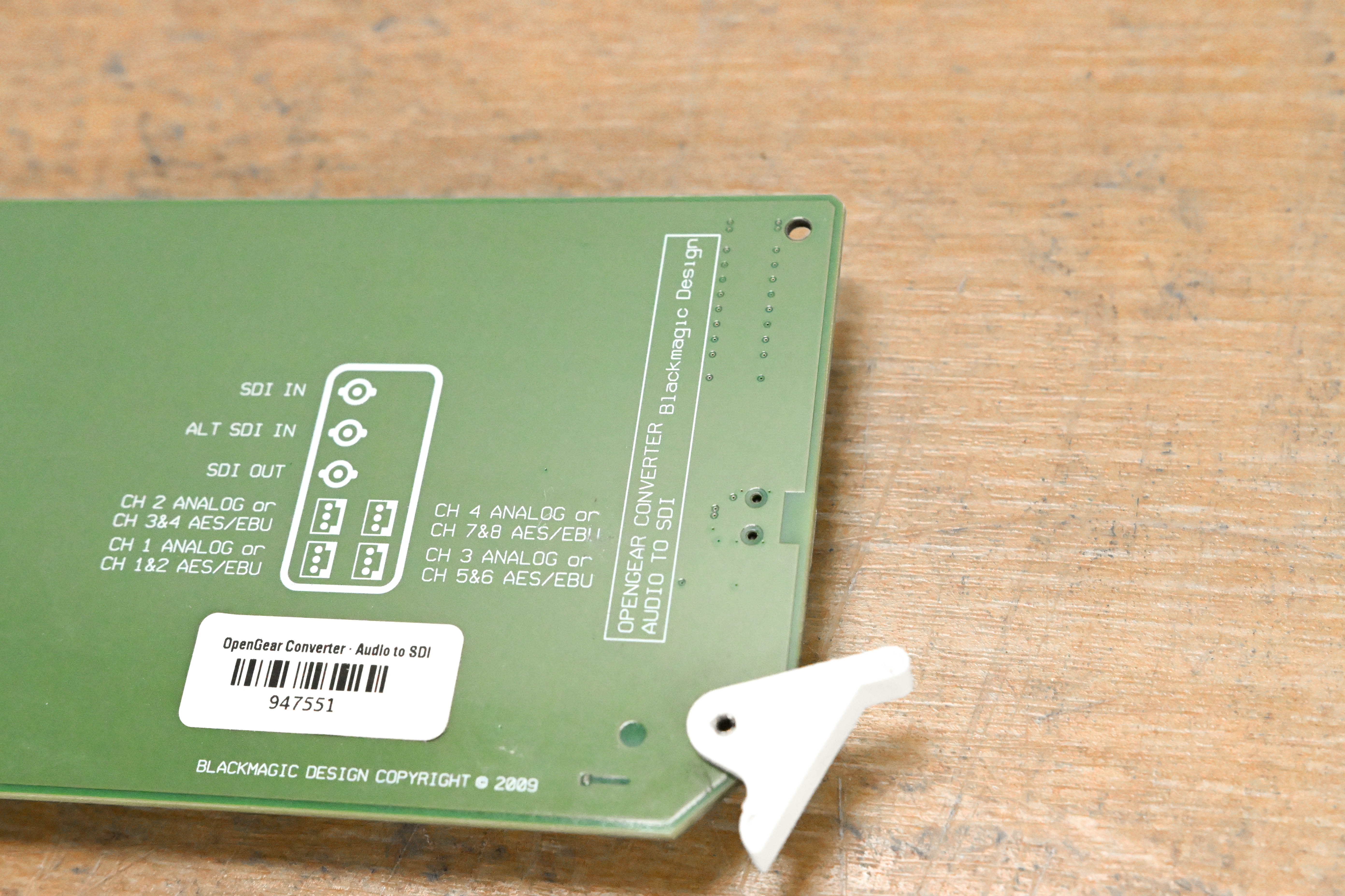 Blackmagic Design OpenGear Converter - Audio to SDI