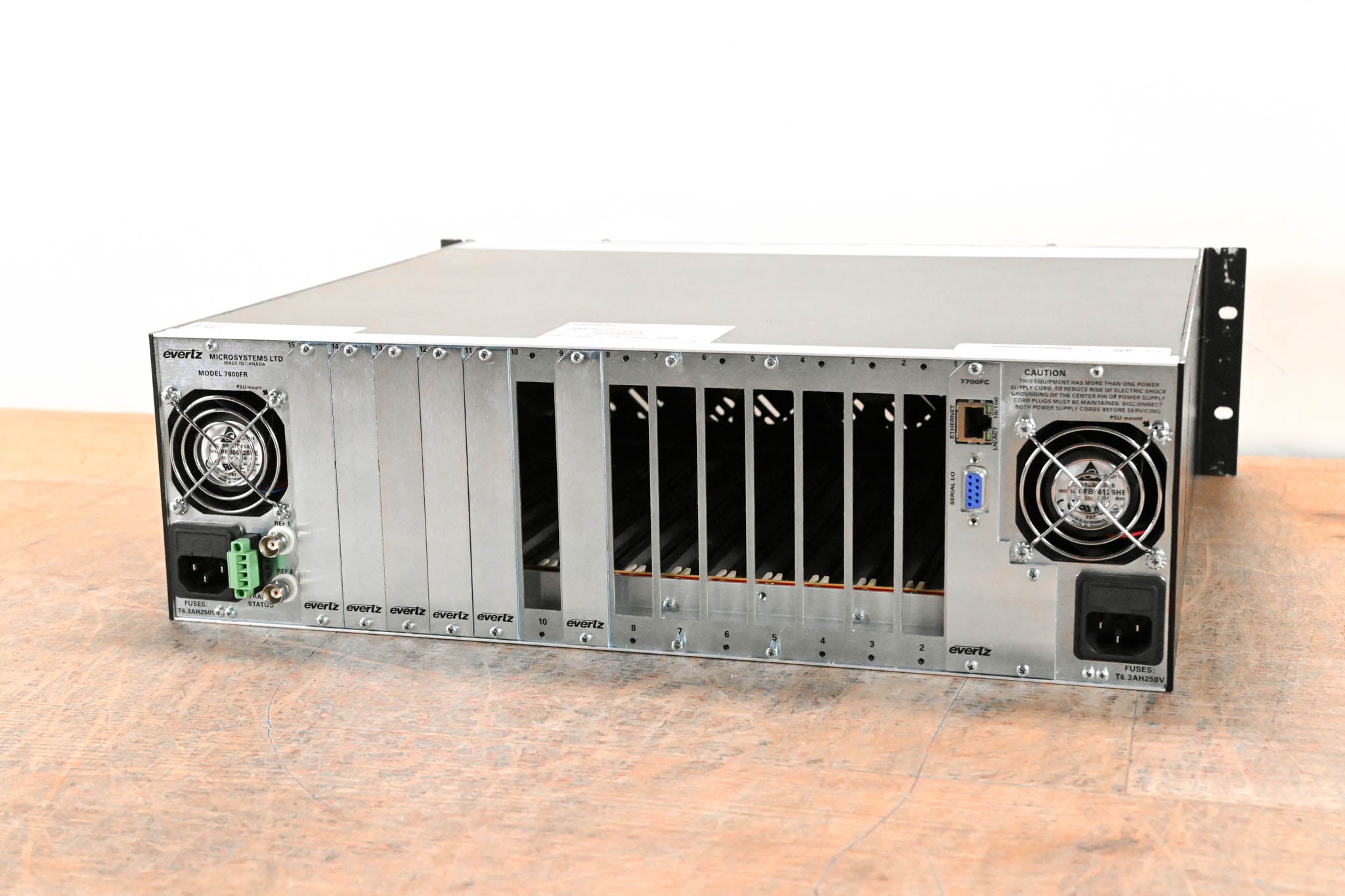 Evertz 7800FR-QT 3U Rack-Mountable Quiet Multiframe