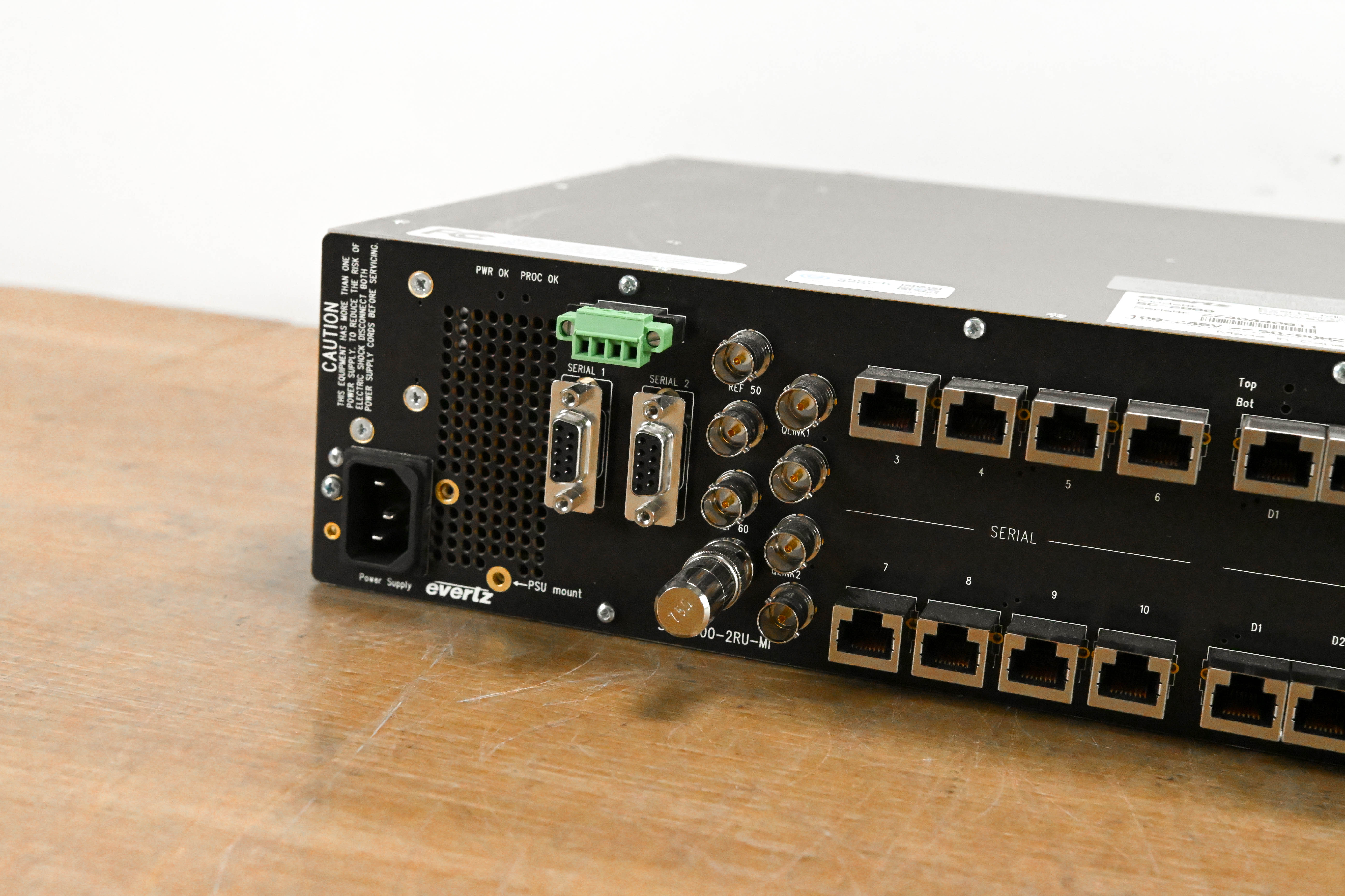 Evertz SC-2000 System Controller 2RU Rackmount Chassis w/ Cards