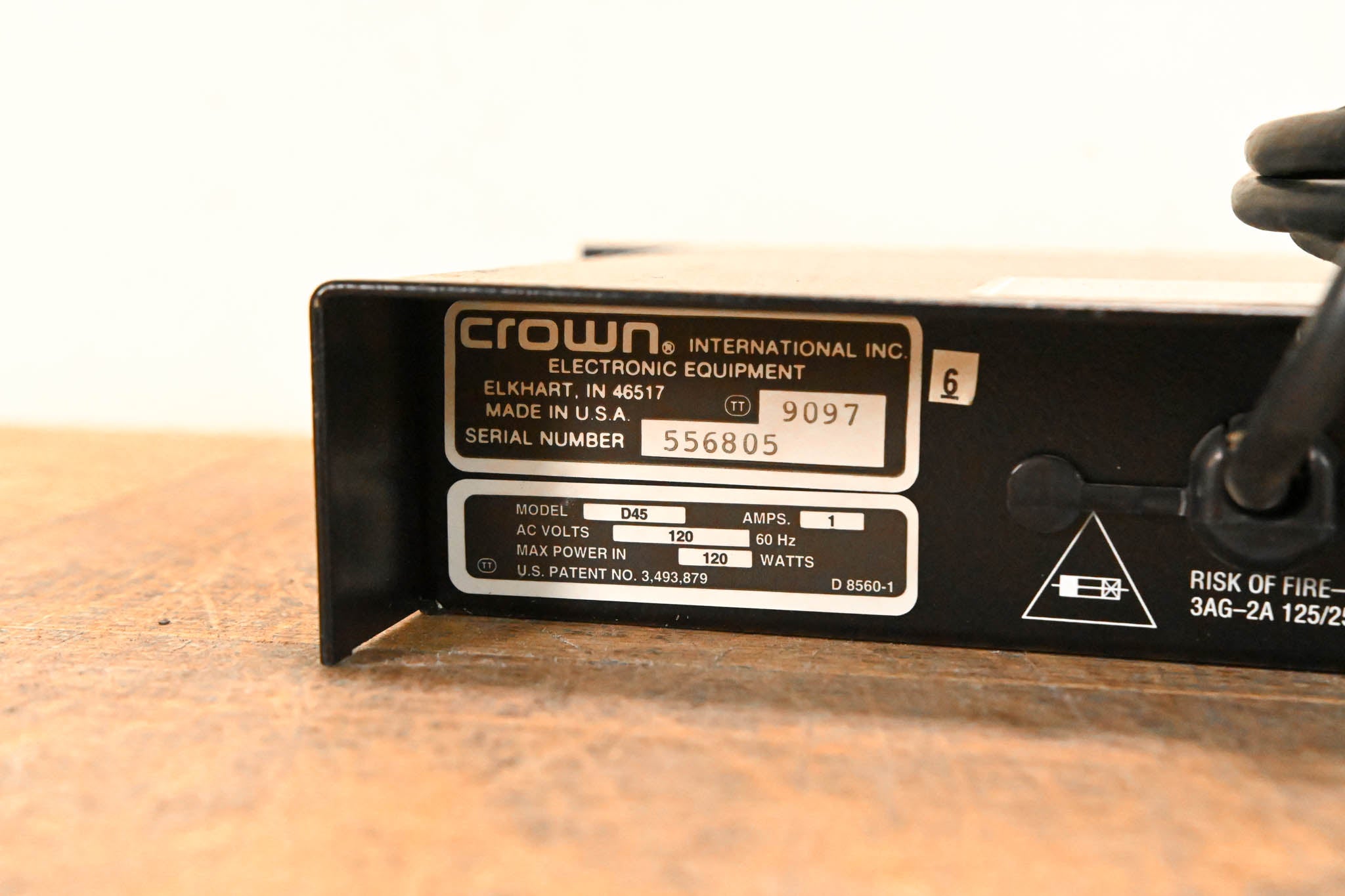 Crown D-45 Two-Channel, 35W Power Amplifier