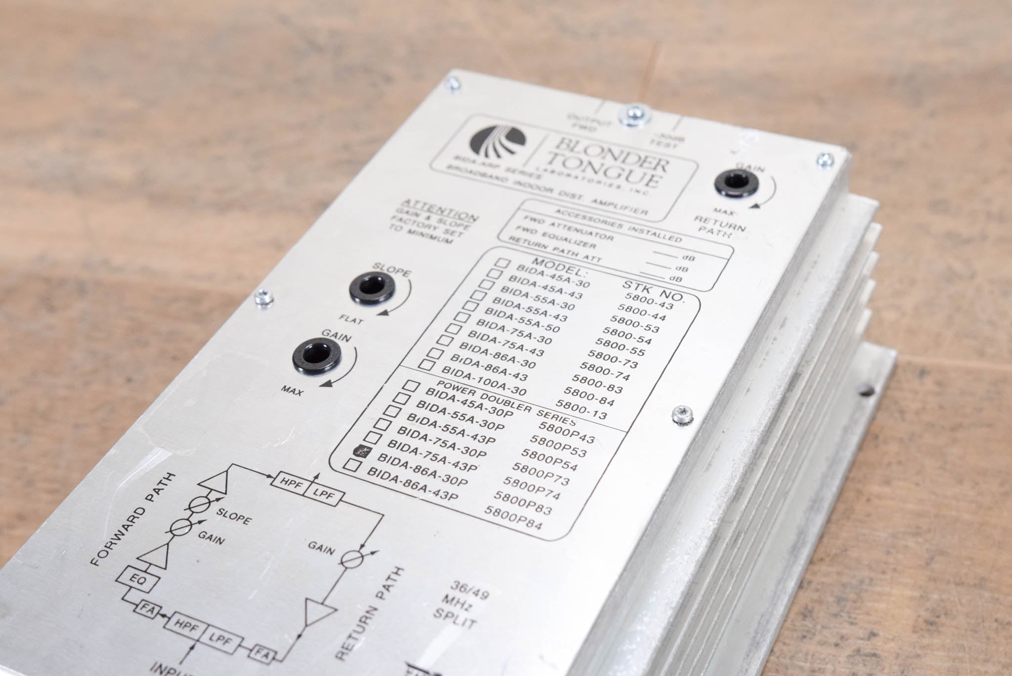 Blonder Tongue BIDA-86A-30P Broadband Indoor Distribution Amplifier