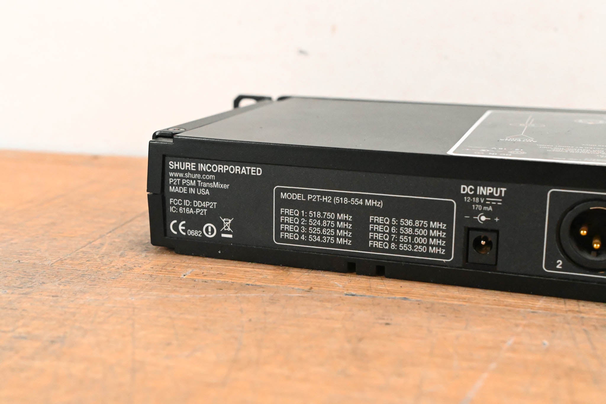 Shure P2T-H2 PSM200 IEM Wireless TransMixer - H2 Band (NO POWER SUPPLY)