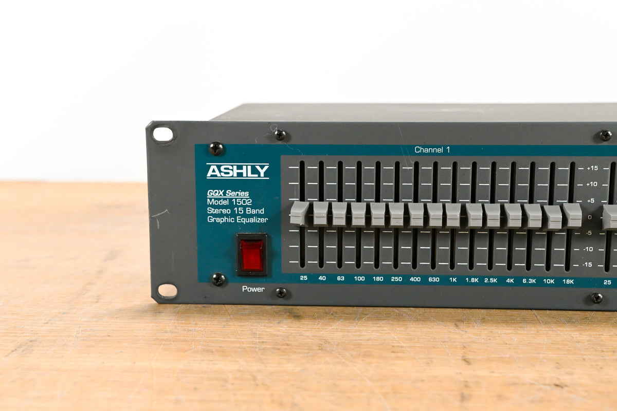Ashly GQX-1502 Dual-Channel 15-Band Graphic Equalizer