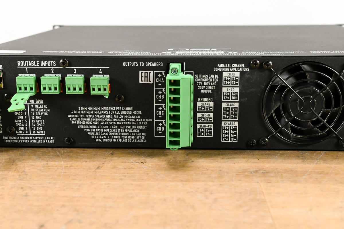 QSC CXD4.3Q 4-Channel Network Amplifier