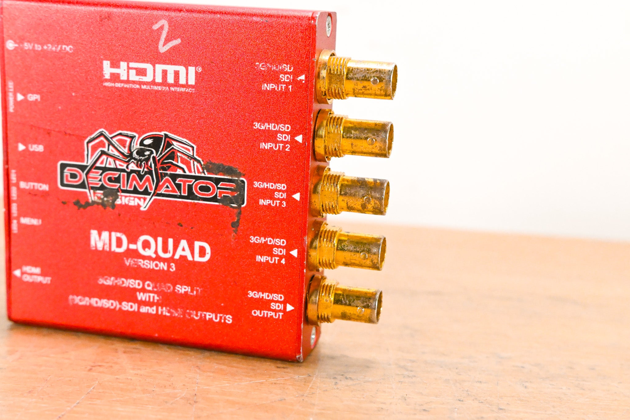 Decimator Design MD-Quad Version 3 3G/HD/SD-SDI Quad Split (NO PSU)