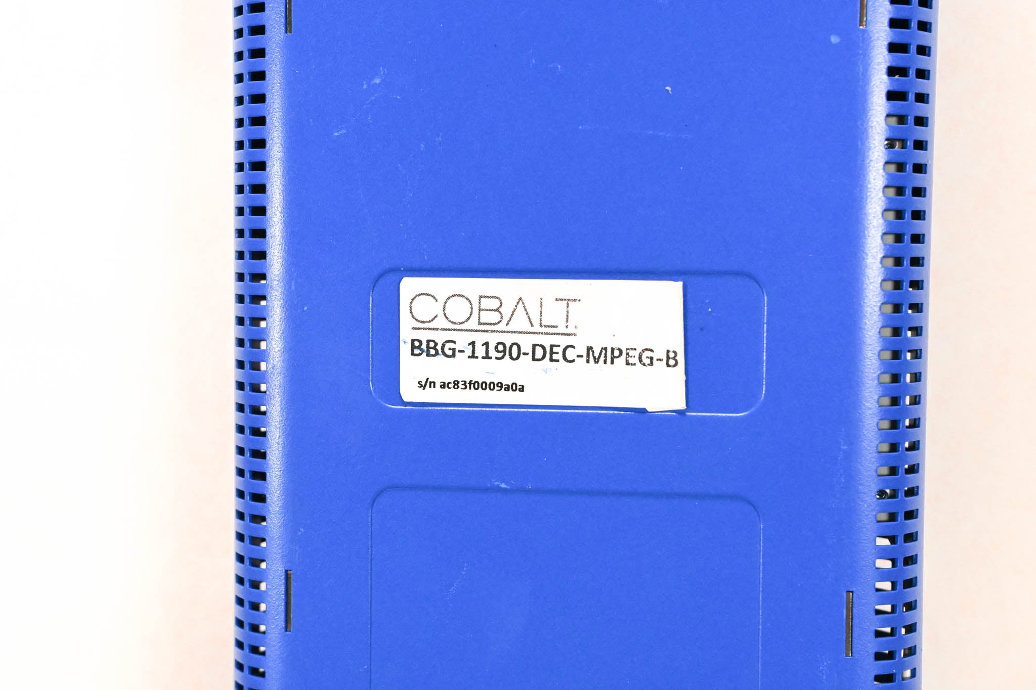 Cobalt BBG-1190-DEC-MPEG-B Broadcast Video Decoder