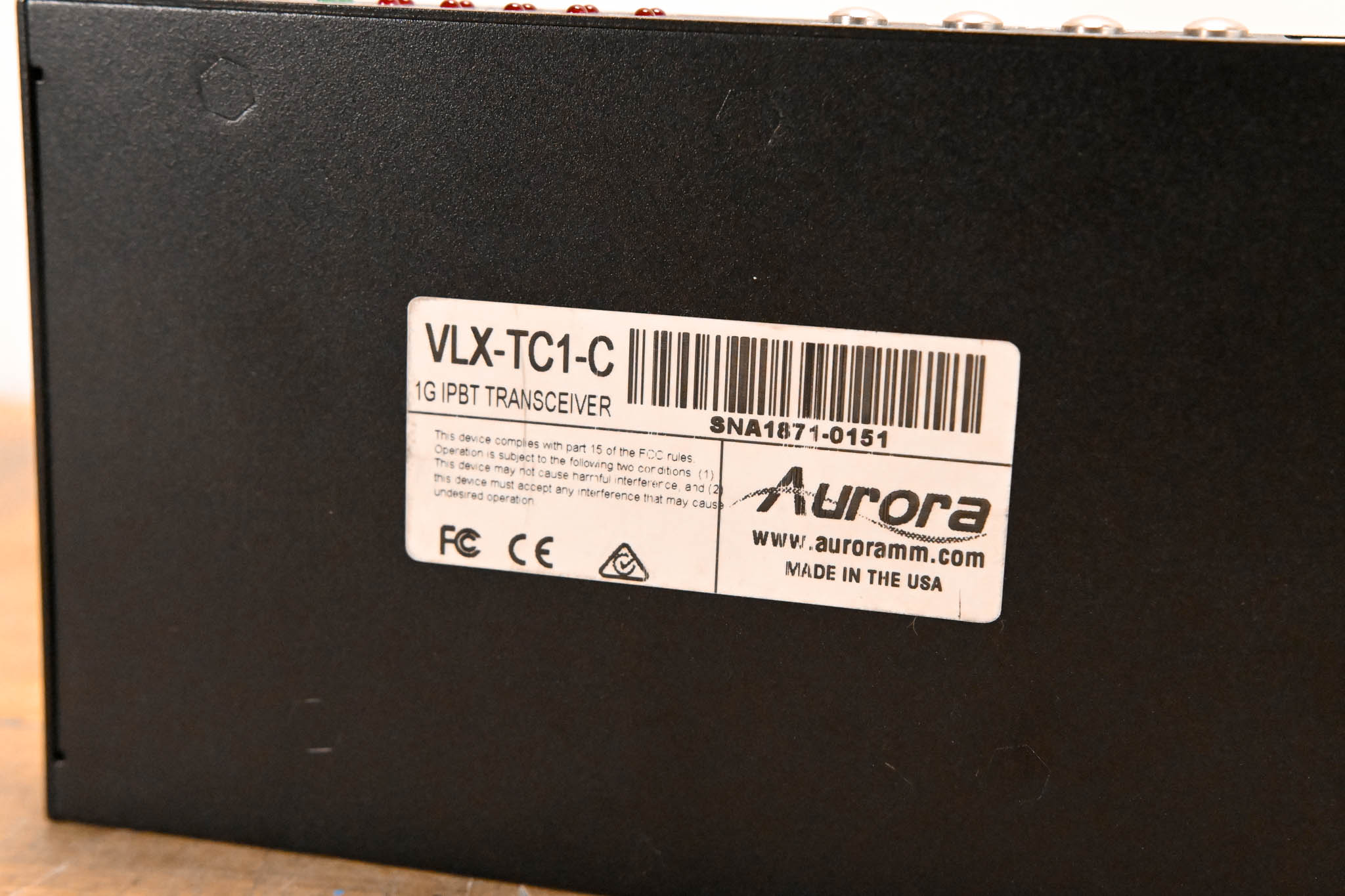 Aroura Multimedia VLX-TC1-C 4K 1Gbps AV-over-IP Transceiver