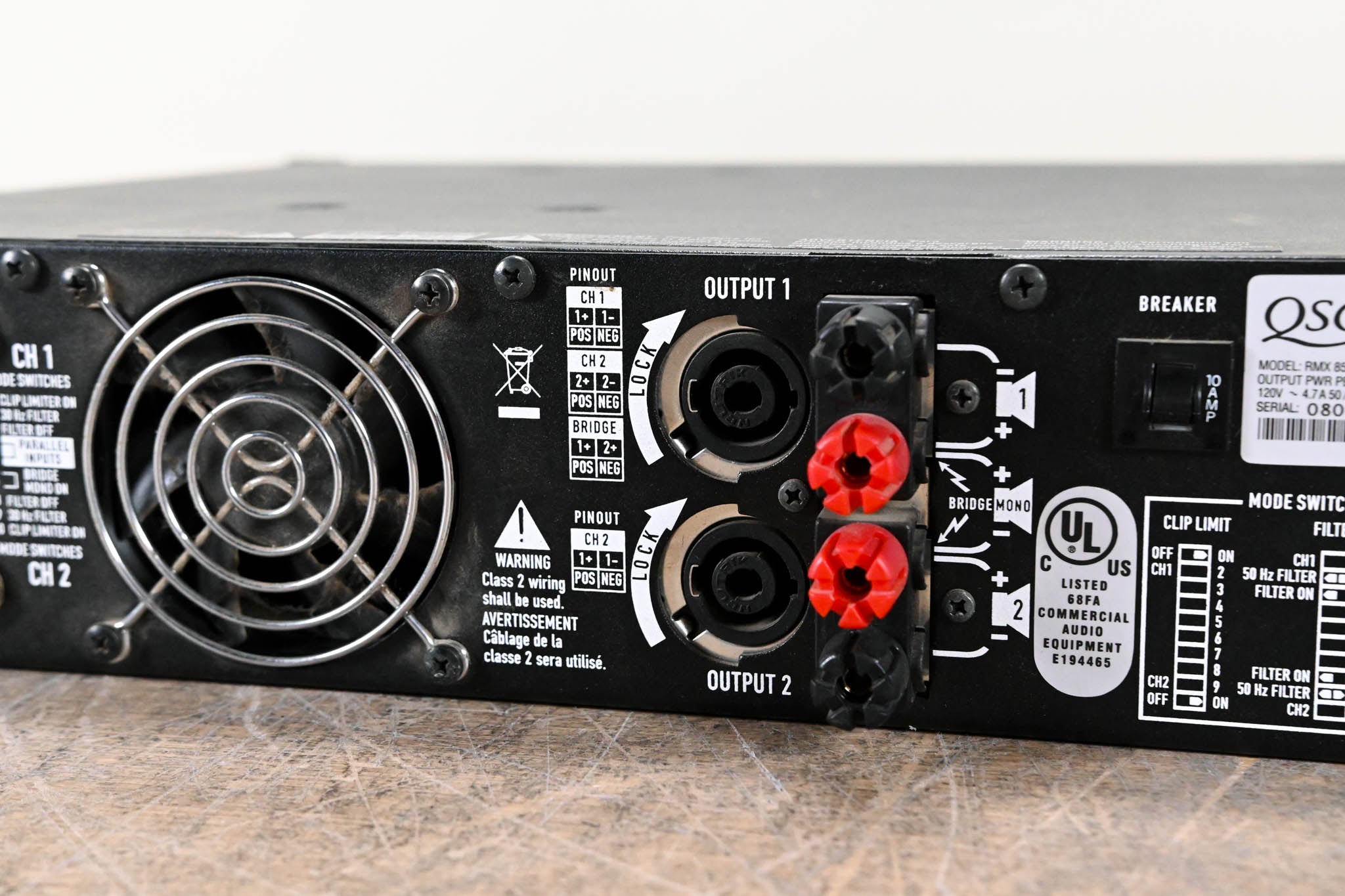 QSC RMX850 2-Channel Power Amplifier