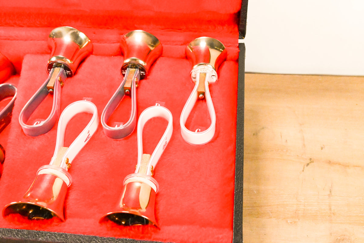 Malmark Three Octave Handbell Set (C4-C7) - 37 Bells w/ 4 Cases
