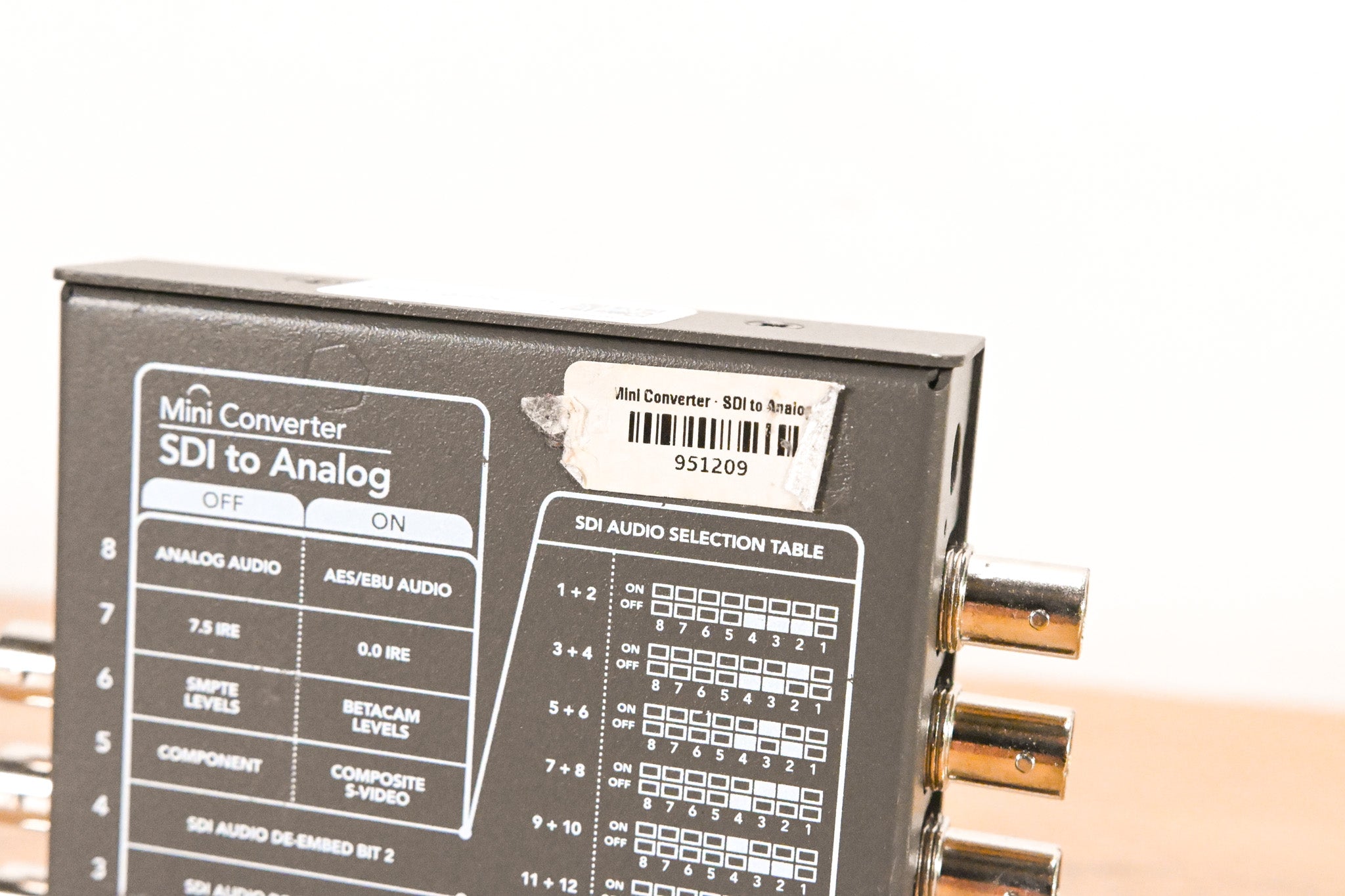 Blackmagic Design Mini Converter SDI to Analog (NO POWER SUPPLY