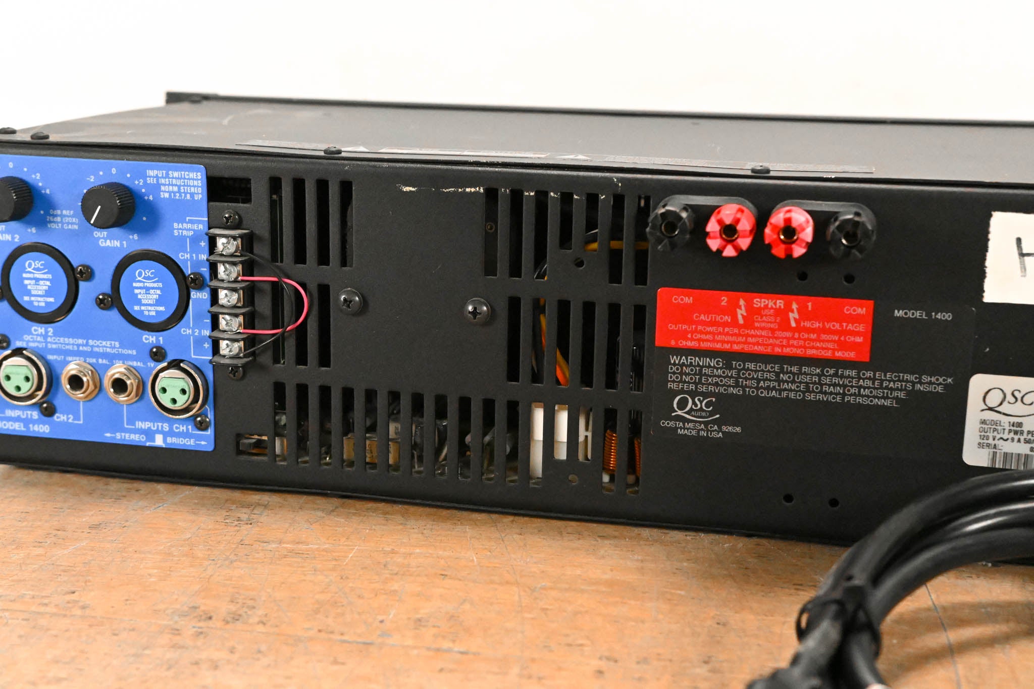 QSC Model 1400 2-Channel Power Amplifier
