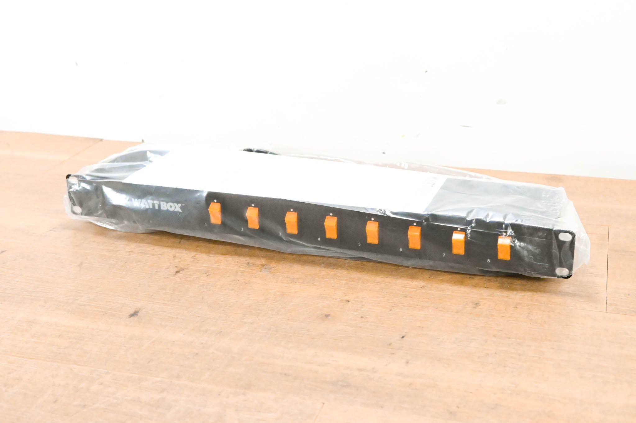 WattBox WB-100-RSW-8 Rack Mount Power Strip with 8 Individual Switches