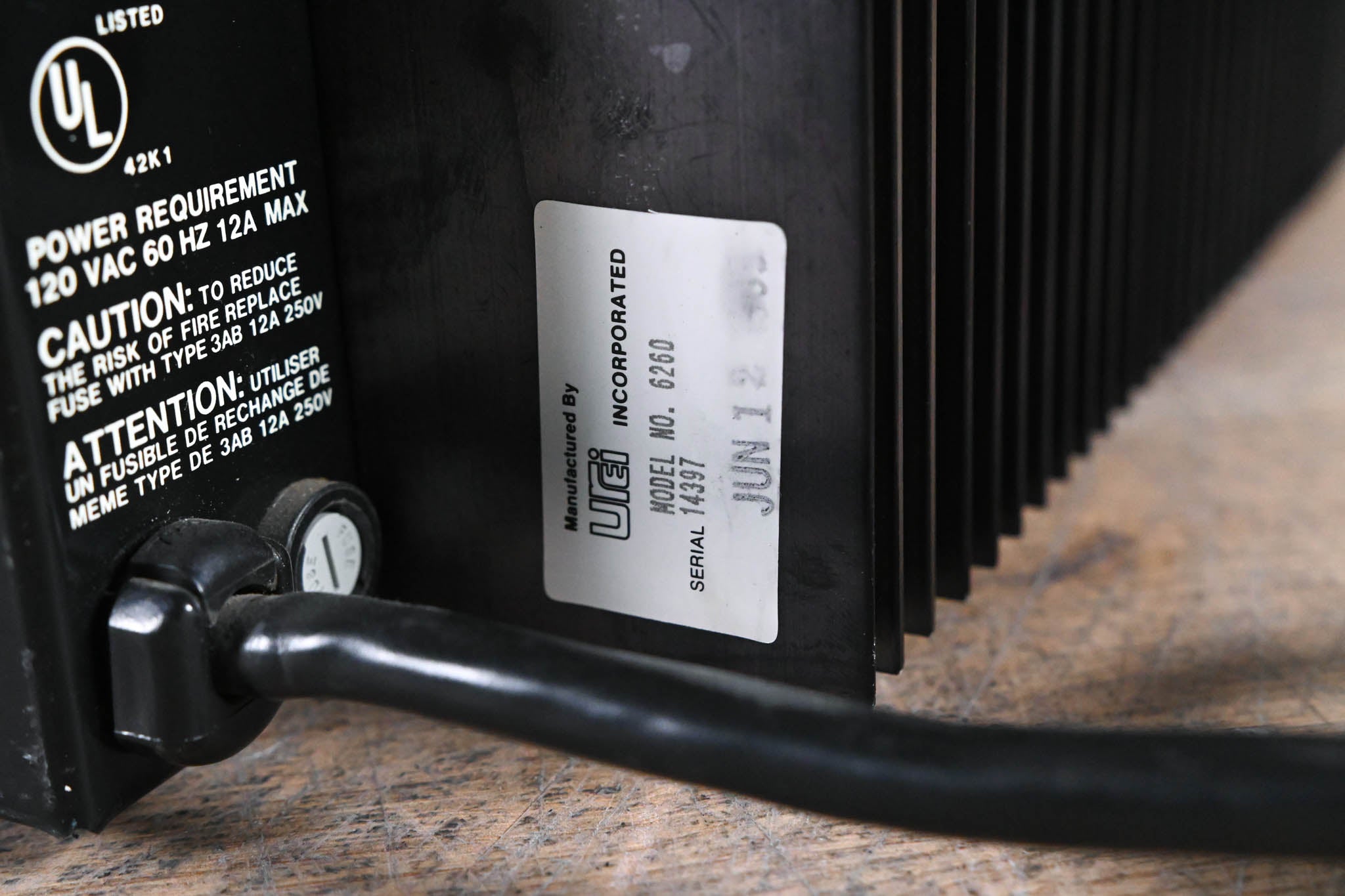 JBL UREI 6260 Two-Channel Power Amplifier CG009QE