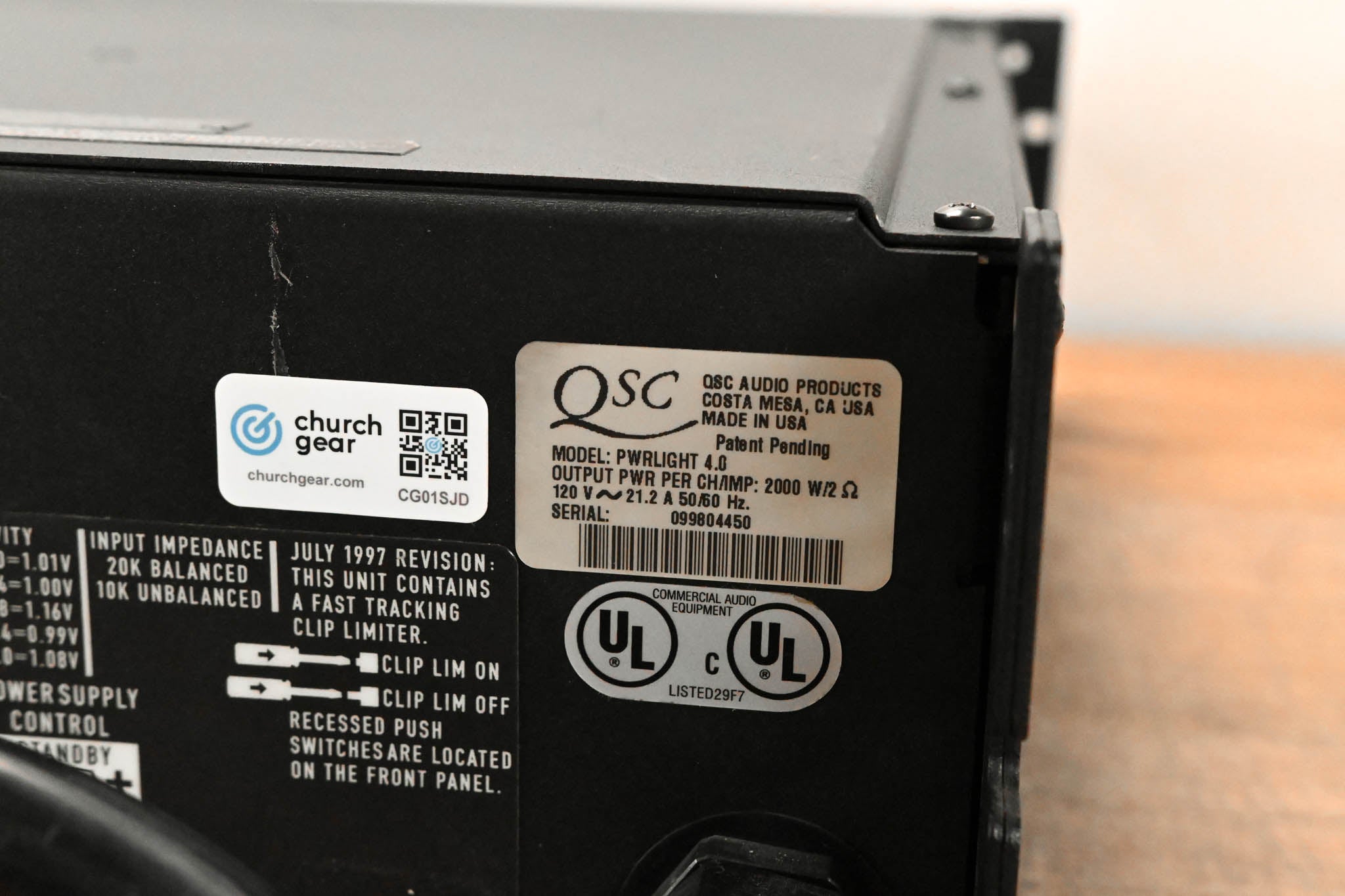 QSC PowerLight 4.0 2-Channel Power Amplifier