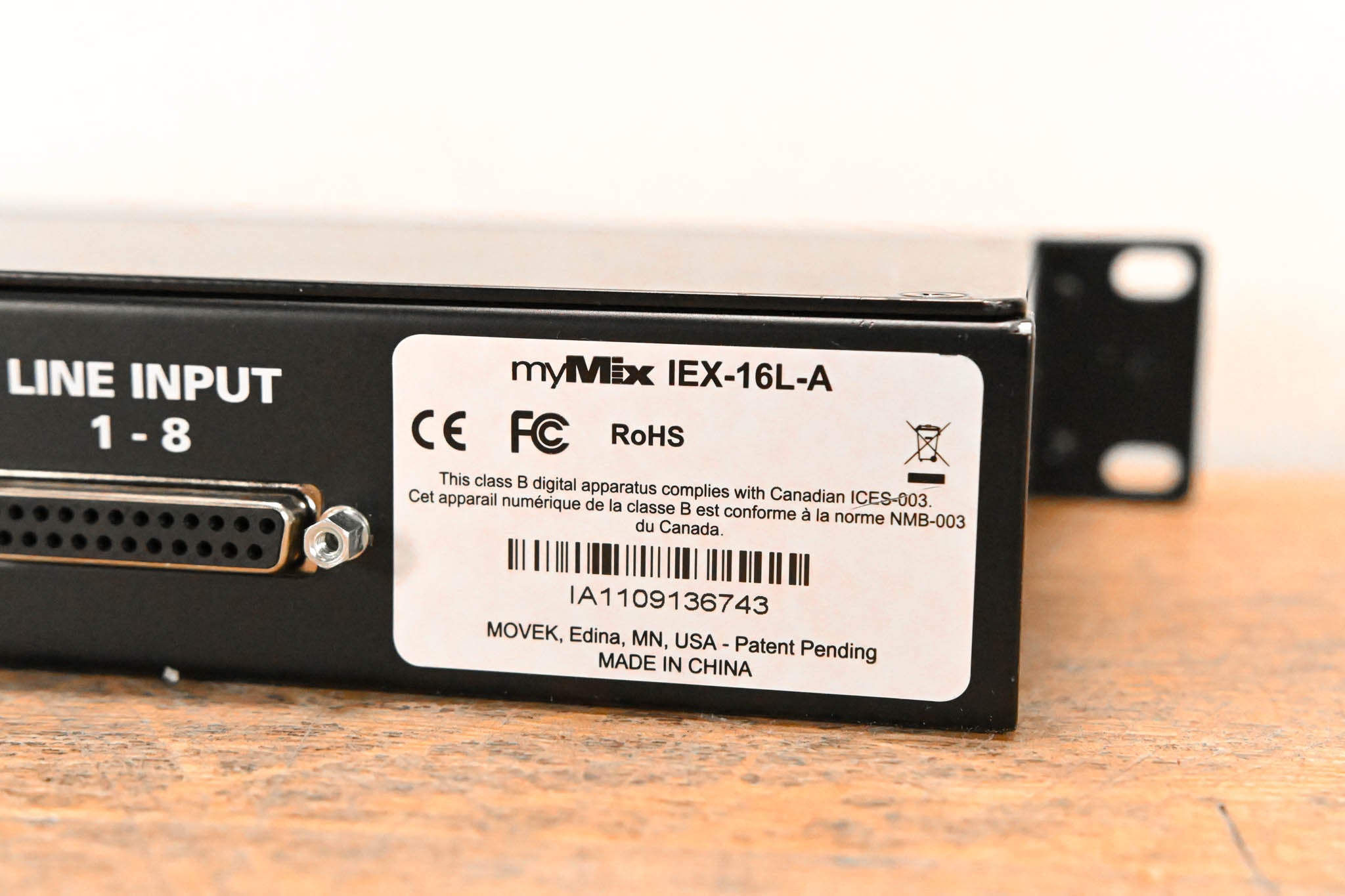 myMix IEX-16L-A 16-Channel Input Expander (NO POWER SUPPLY)