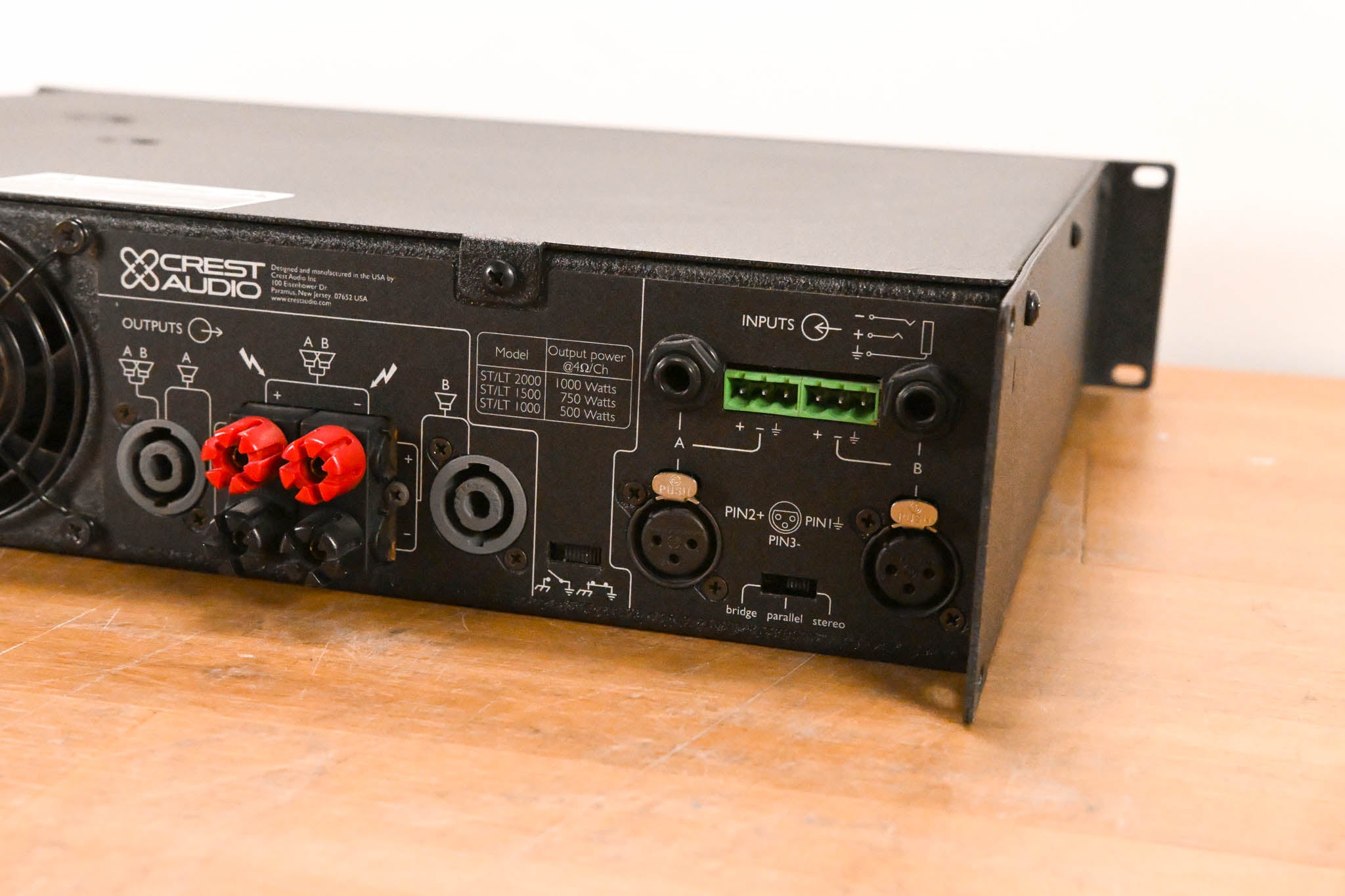 Crest Audio LT1500 2-Channel Power Amplifier