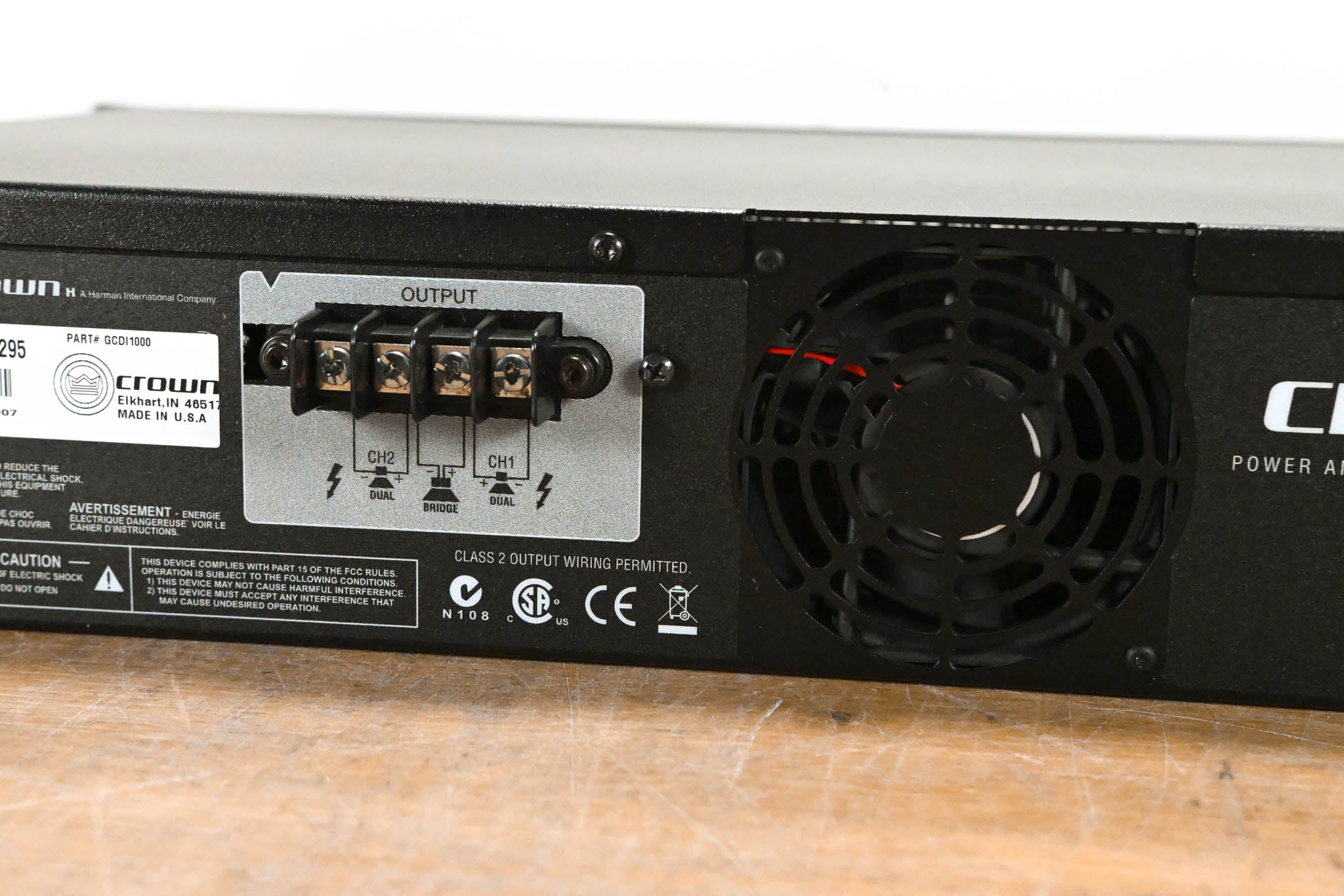 Crown CDi 1000 2-Channel Power Amplifier