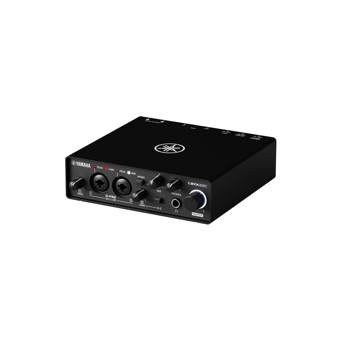 2-in/2-out USB-C Audio/MIDI Interface with 32-bit/192kHz support, 2 combo inputs, DSP-powered mixing/effects, Steinberg software suite, black