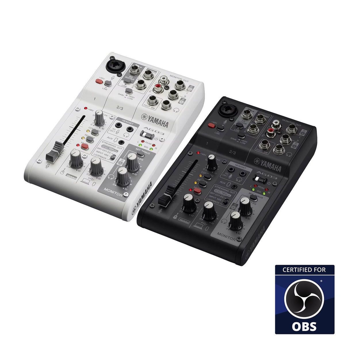 3-Channel Mixer/USB Interface for IOS/Mac/PC white finish