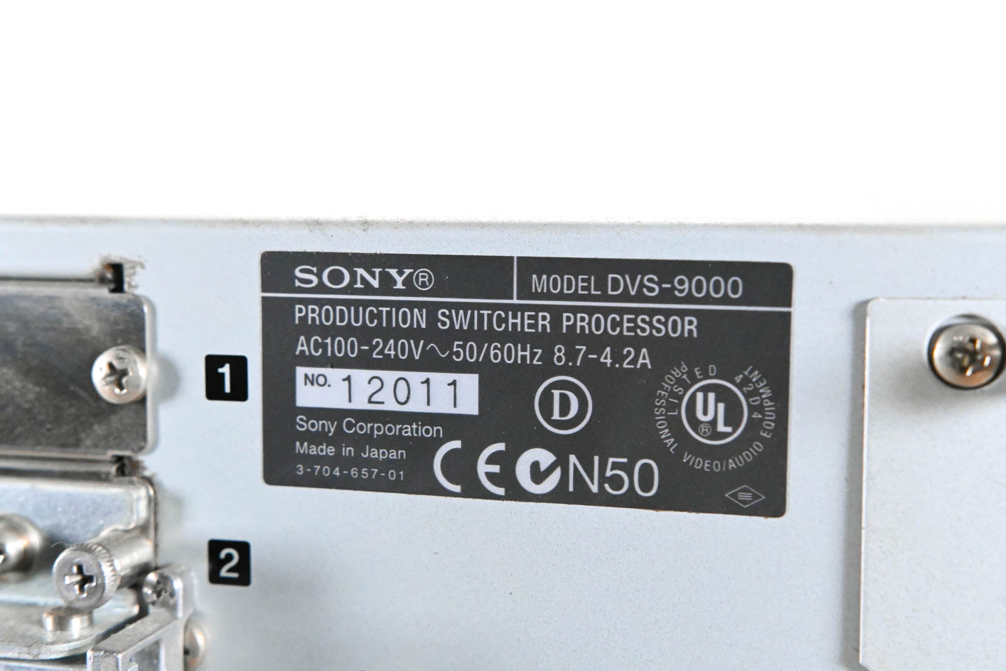 Sony DVS-9000 Production Switcher Processor