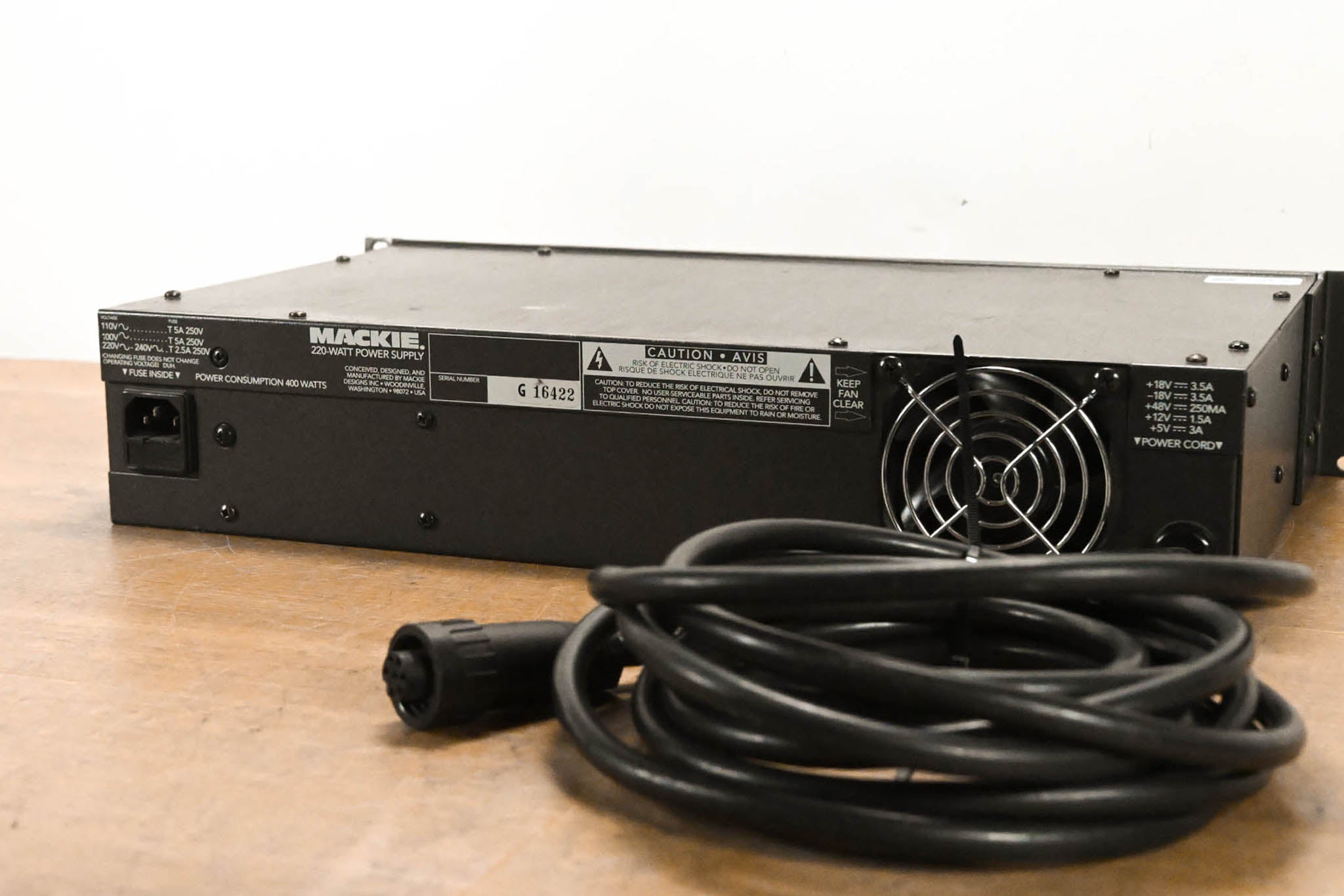 Mackie 220-Watt Power Supply For 8-Bus Mixers