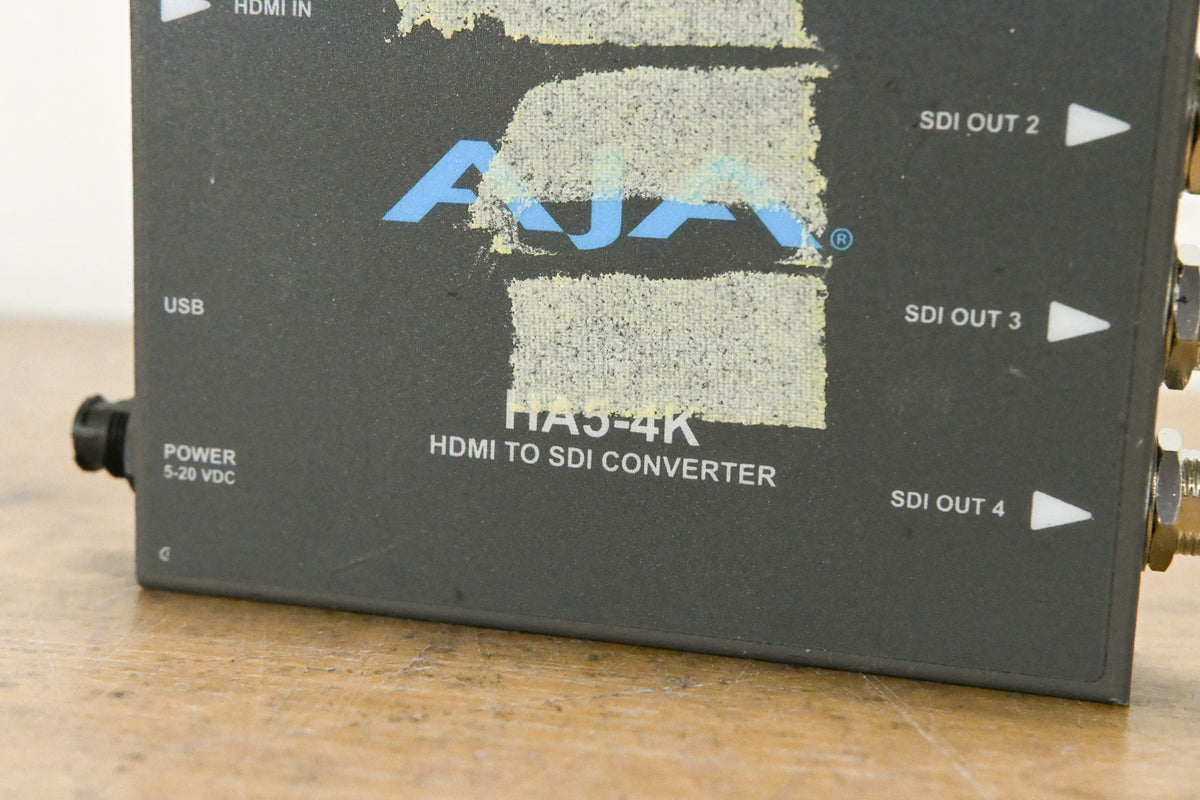 AJA HA5-4K 4K HDMI to 4K SDI Mini Converter (NO POWER SUPPLY)