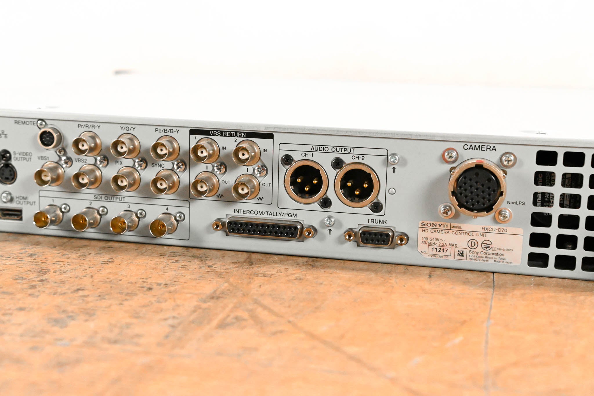 Sony HXCU-D70 Camera Control Unit for HXC-D70 HD/SD Camera