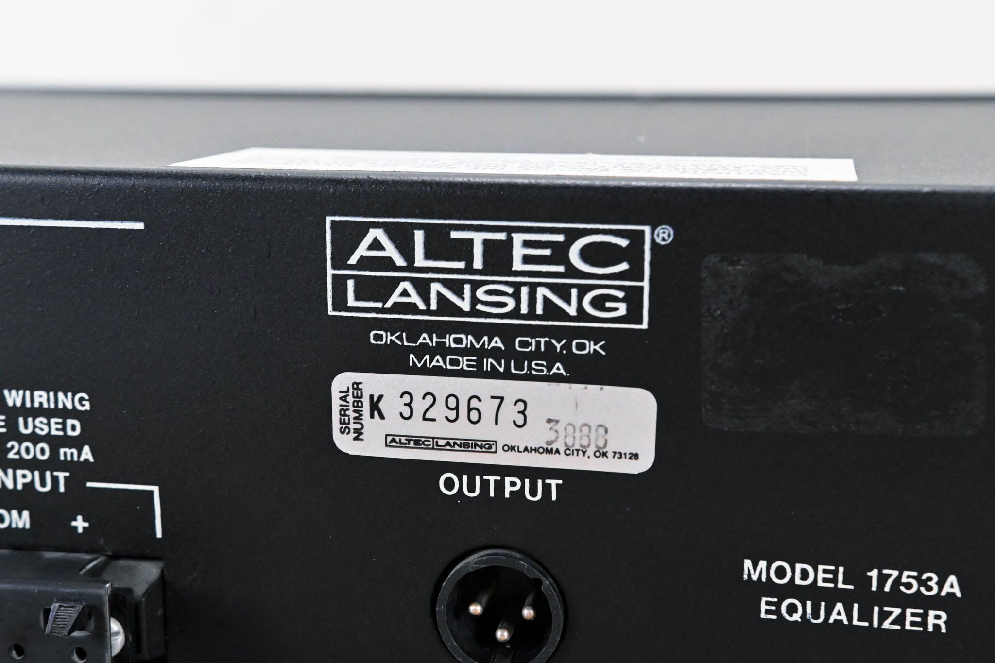 Altec Lansing 1753A 28-Band 1/3-Octave Equalizer