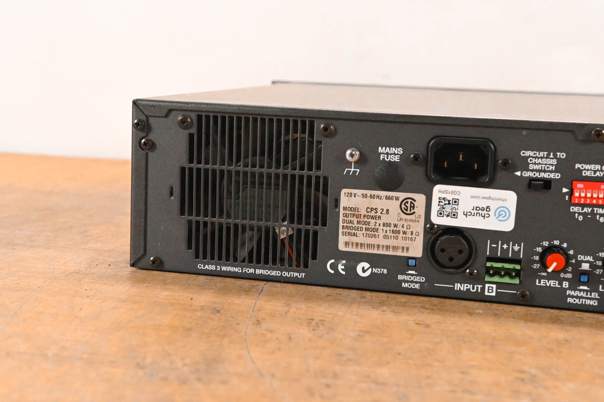 Electro-Voice (EV) CPS2.8 Stereo Power Amplifier