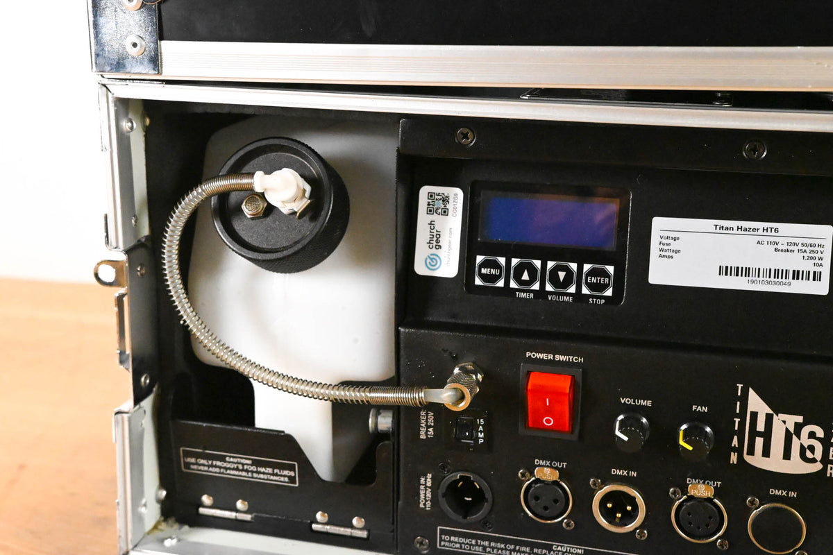 Froggy's Fog Titan HT6 1200W Water-Based Haze Machine (NO POWER CABLE)