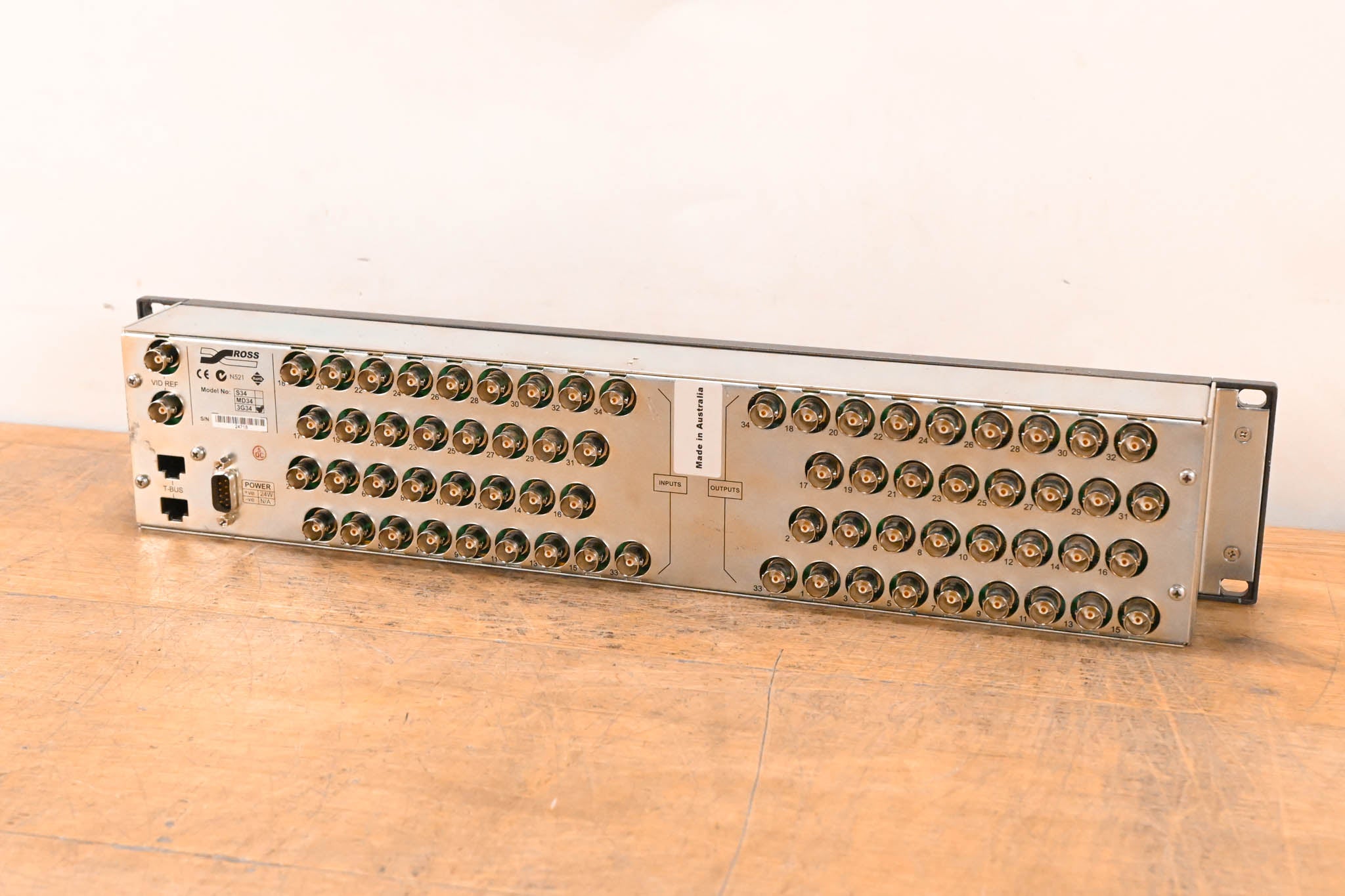 Ross NK-3G34 34 × 34 3G/HD/SD SDI Utility Router (NO POWER SUPPLY)