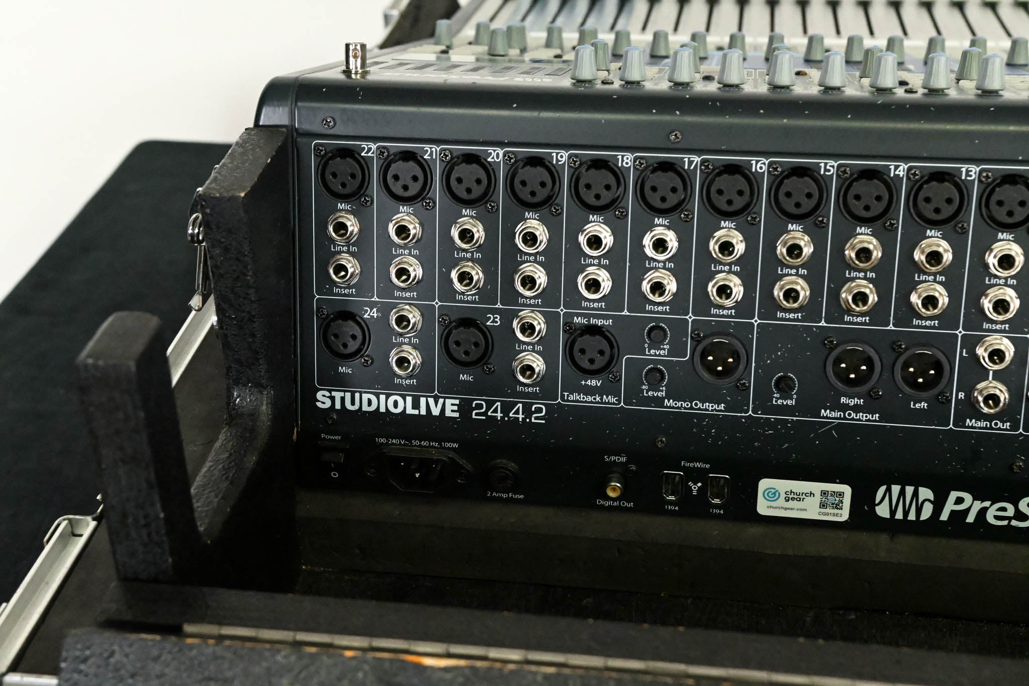 PreSonus StudioLive 24.4.2 24-Channel Digital Audio Mixer with Road Case