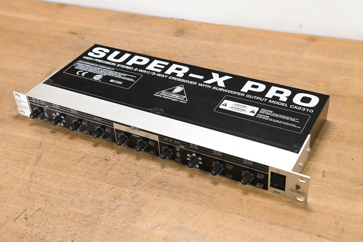 Behringer SUPER-X PRO CX2310 Stereo 2-Way/Mono 3-Way Crossover