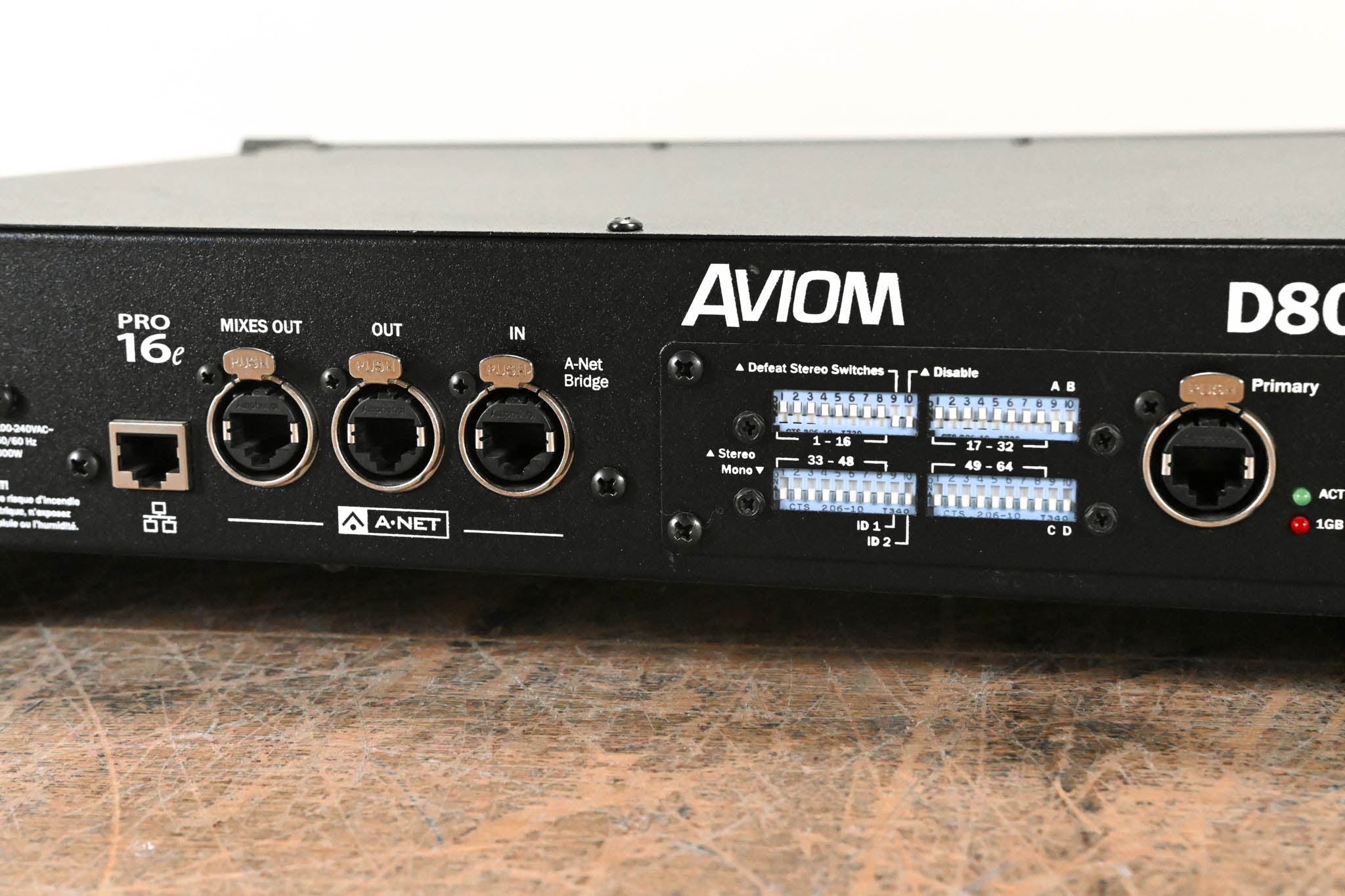 Aviom D800-Dante A-Net Distributor with Dante Connectivity