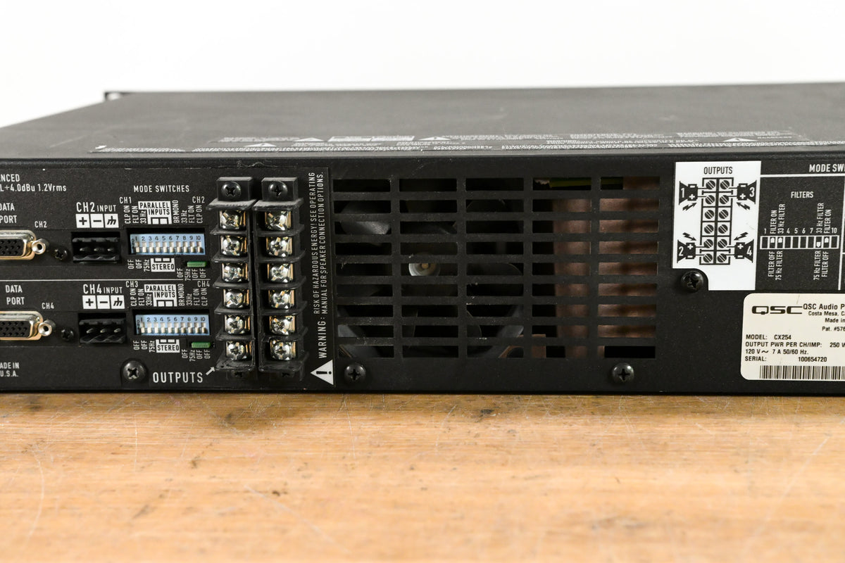 QSC CX254 4-Channel Power Amplifier