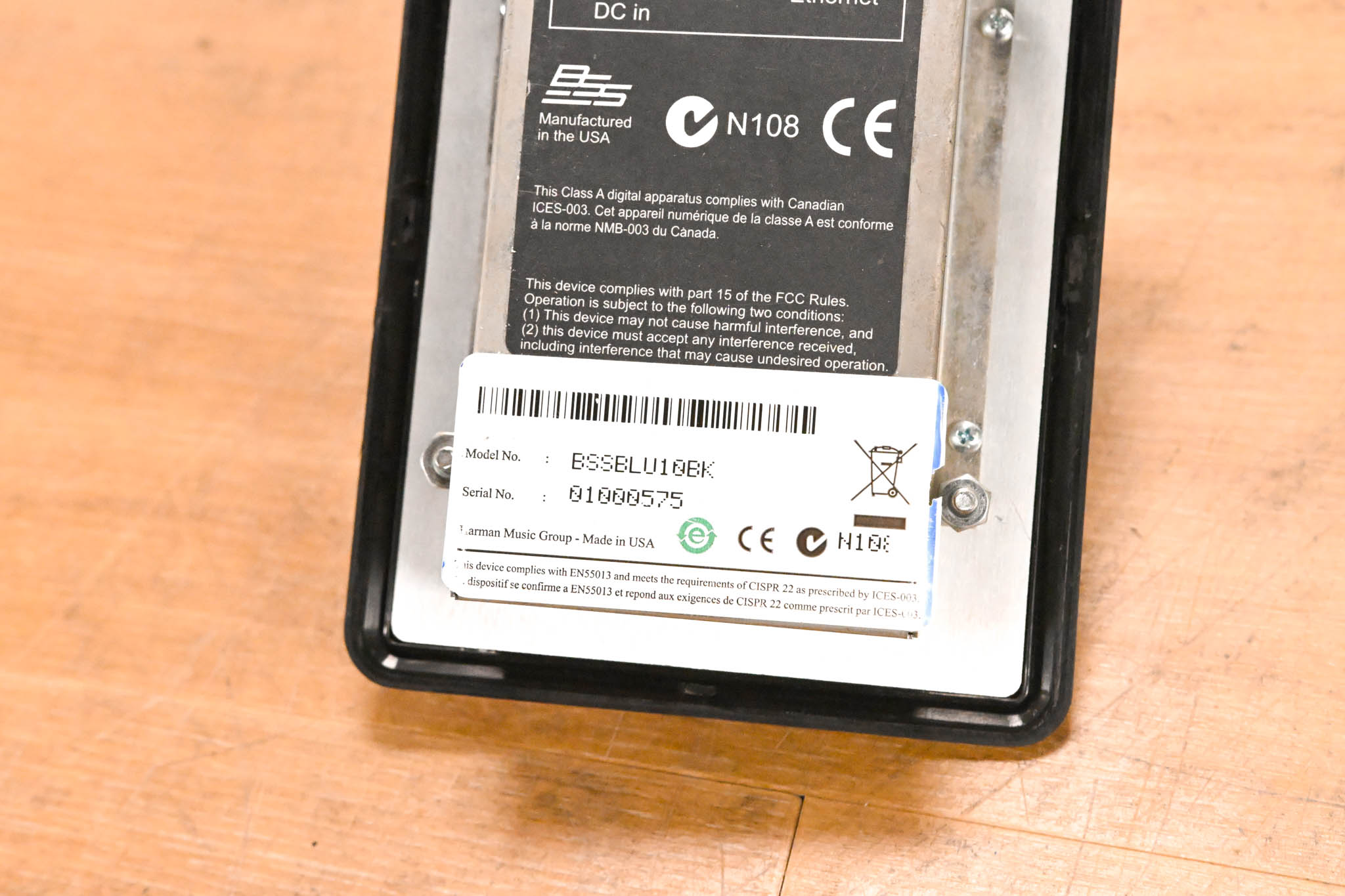 BSS BLU-10-BLK Touchscreen Programmable Controller (NO POWER SUPPLY)