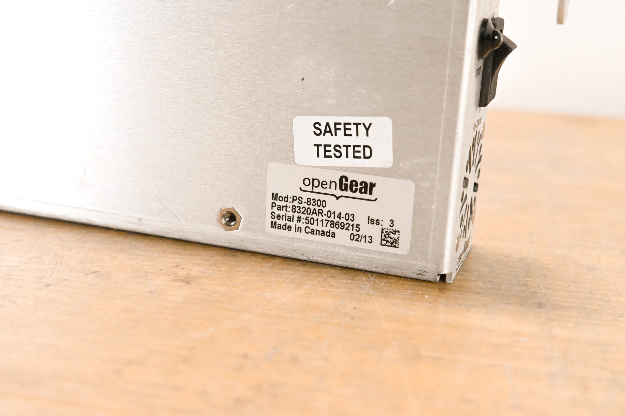 OpenGear PS-8300 Replacement Power Supply for 8321 openGear Frame