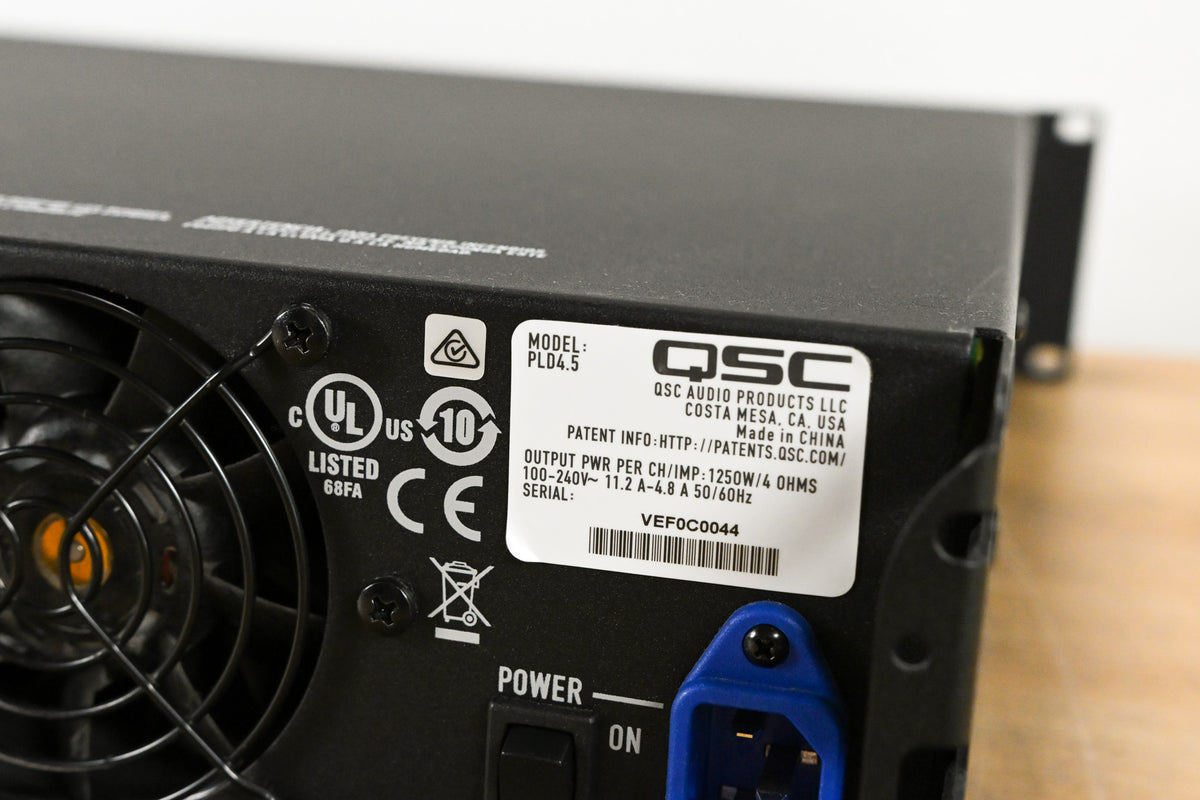 QSC PLD4.5 Four-Channel Power Amplifier with DSP