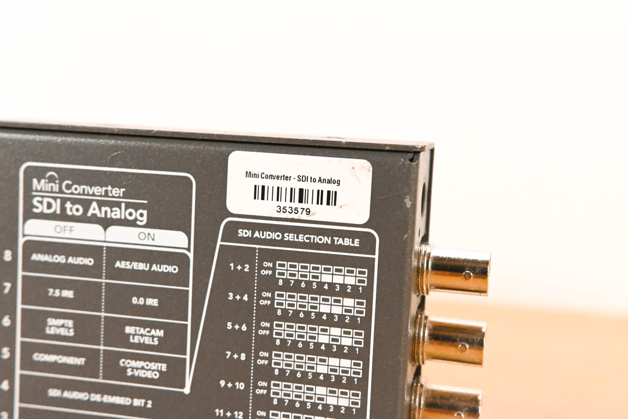 Blackmagic Design Mini Converter SDI to Analog (NO POWER SUPPLY)
