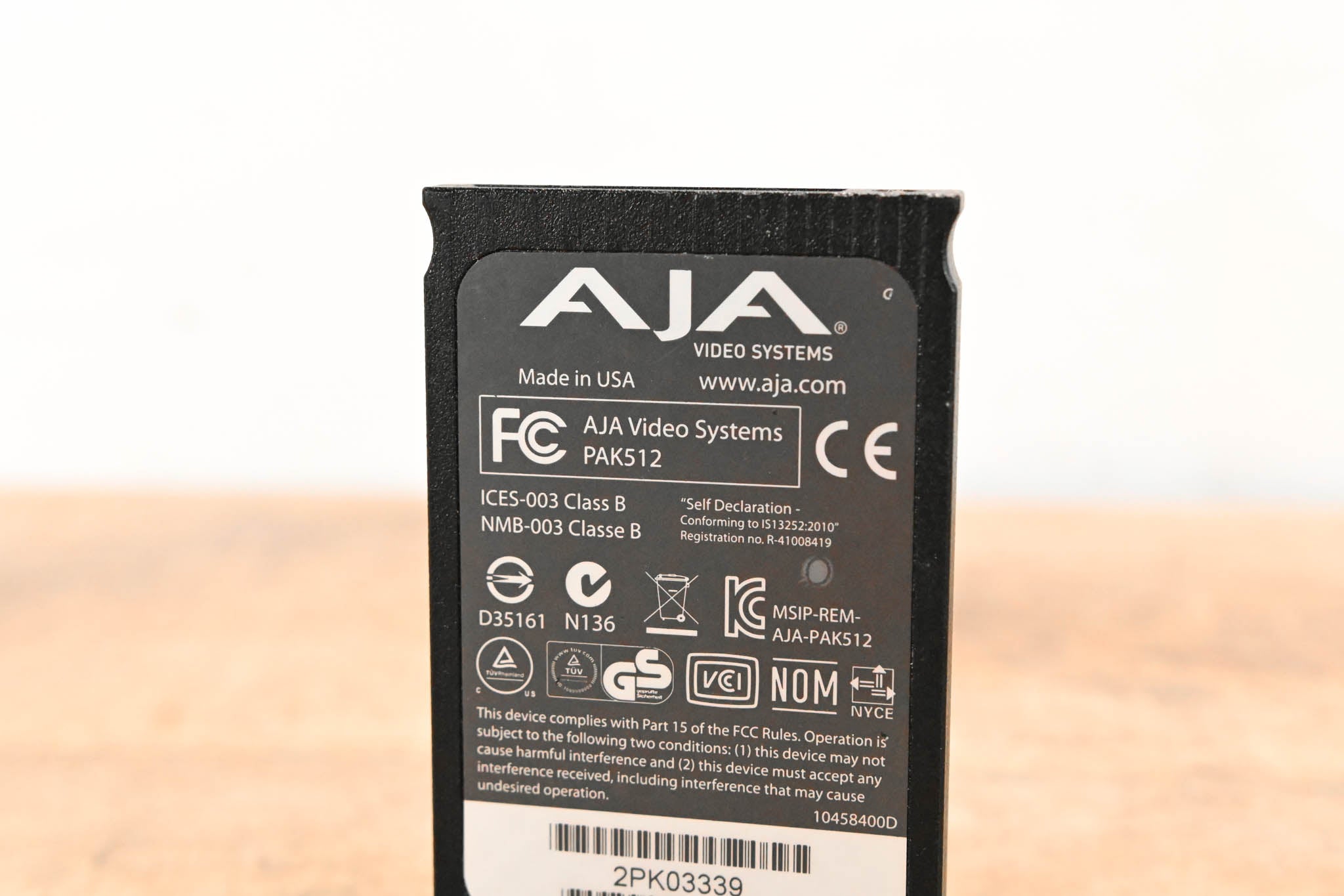 AJA PAK512 SSD Module for Ki Pro Systems