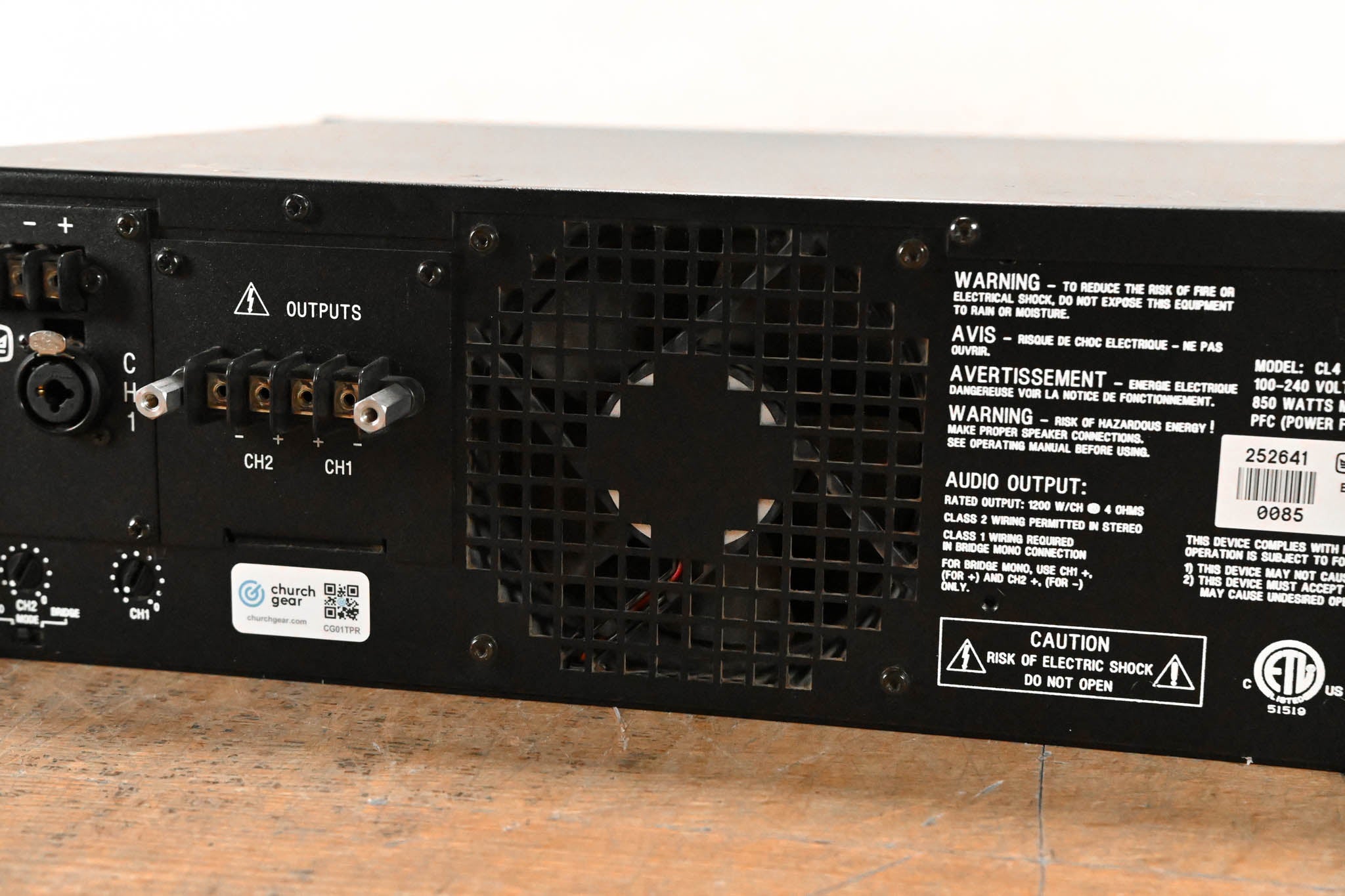 Crown CL4 2-Channel Power Amplifier